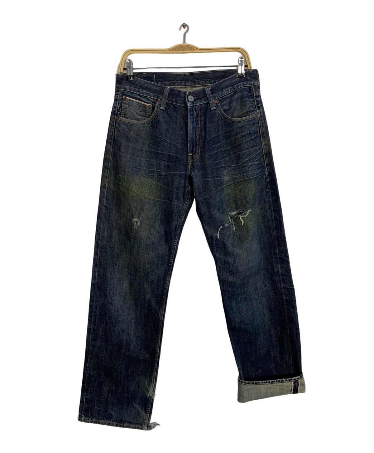 Other Levi’s Strauss Lot 503 Selvedge Indigo Distressed Denim Size US 30 / EU 46 - 1 Thumbnail