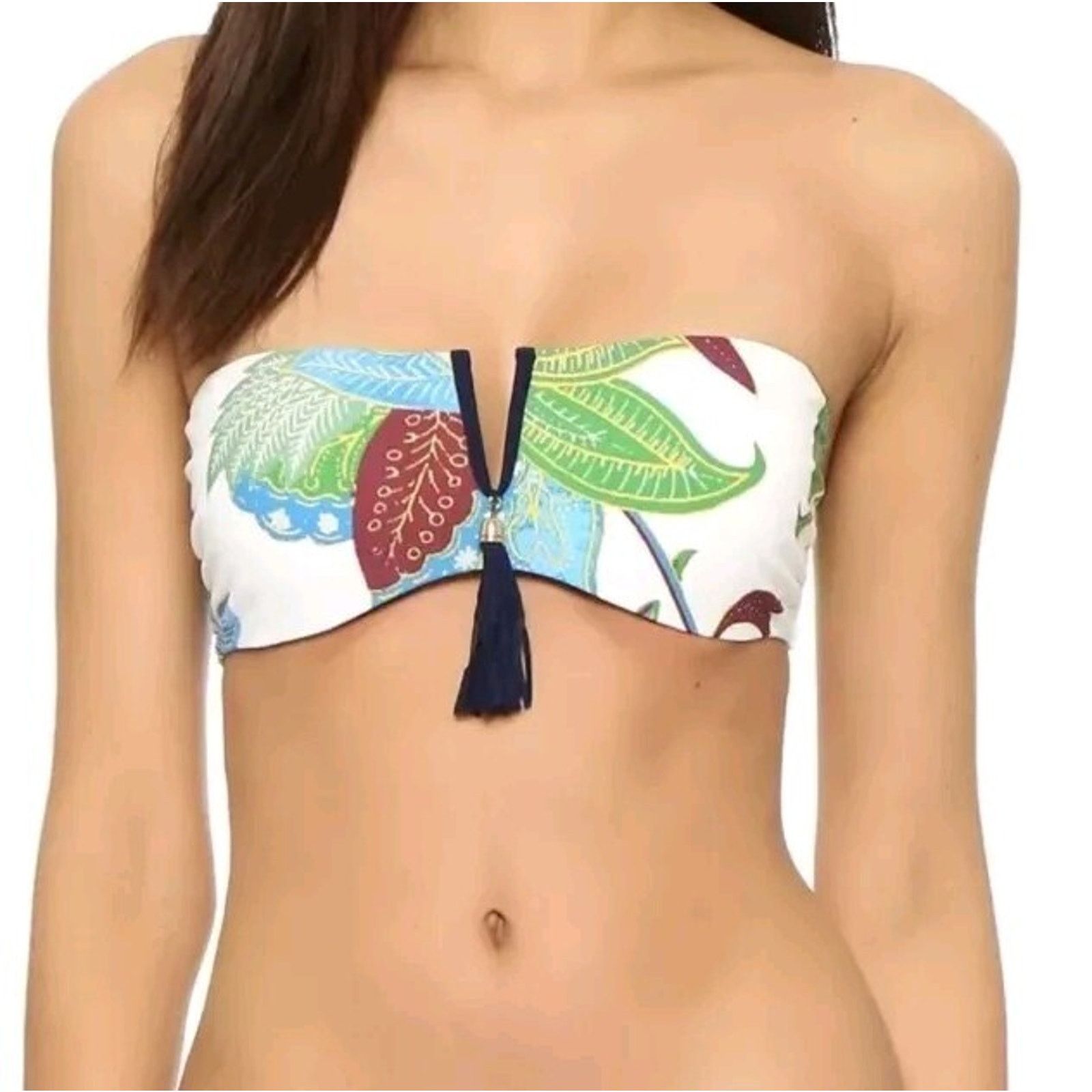 Tory Burch TORY BURCH Women Underwire Bandeau Print Petite S A000066 Size ONE SIZE - 1 Thumbnail