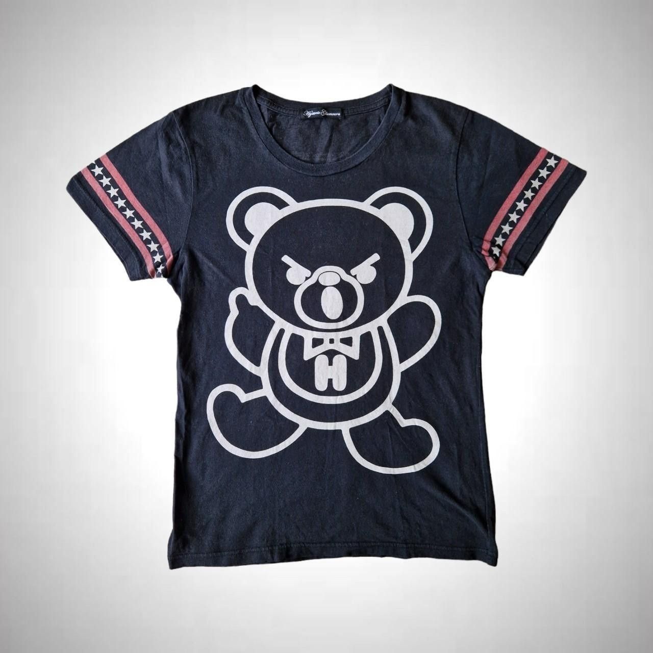 image of Fck You Bear Hysteric Glamour T-Shirt in Black/White, Women's (Size Medium)