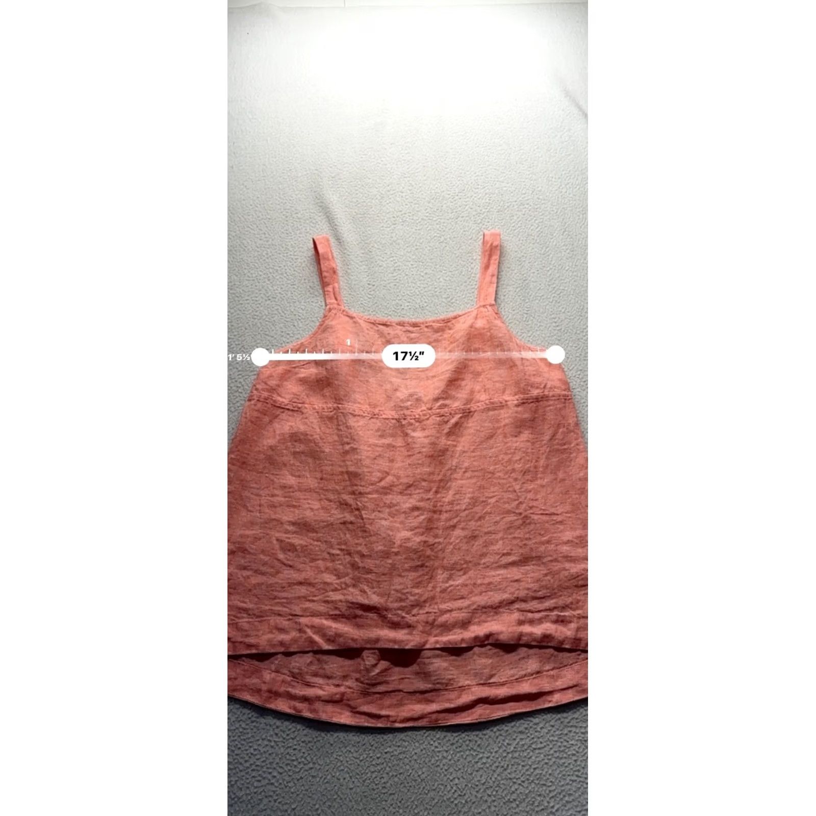 Athleta Athleta Coral Linen Tank Top Adjustable Straps Lightweight Large 25” #9732 Size L / US 10 / IT 46 - 7 Thumbnail