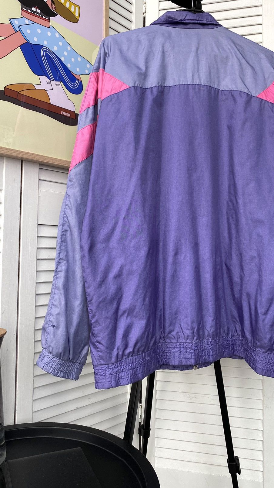 Adidas × Vintage Vintage Adidas Track Retro Jacket Nylon 90s Purple Size US M / EU 48-50 / 2 - 4 Thumbnail