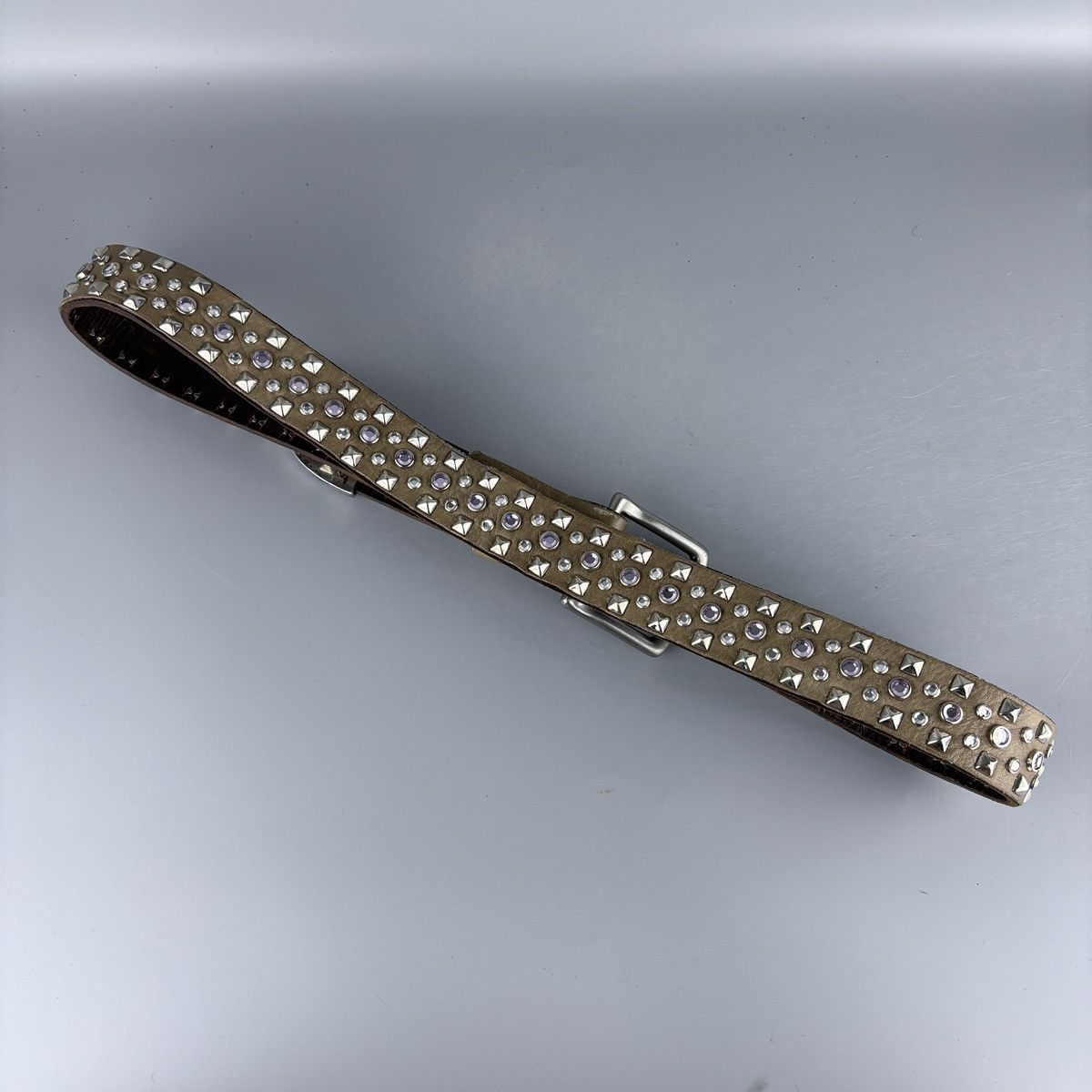 Japanese Brand Vintage studded leather belt Size ONE SIZE - 2 Thumbnail