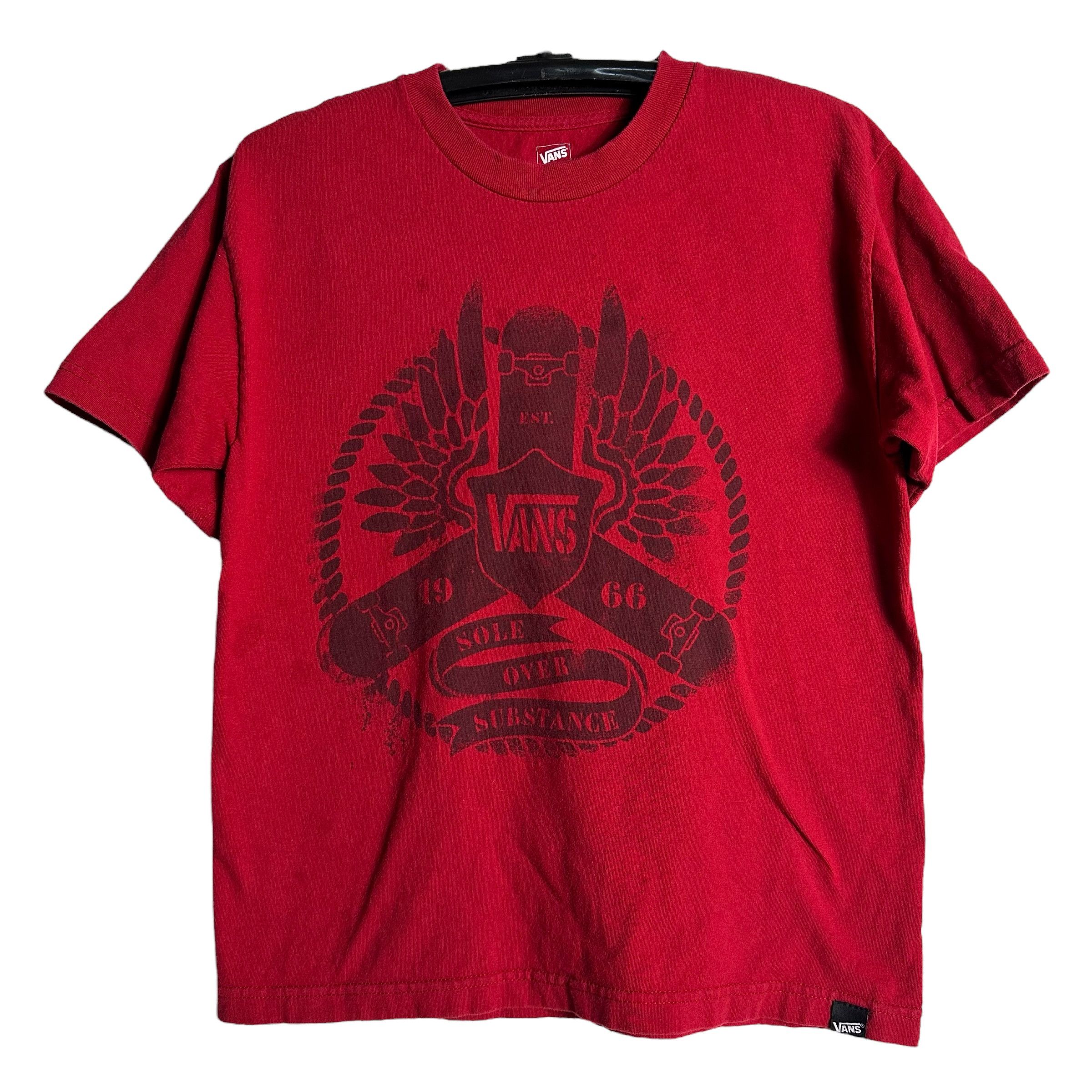 Vans 🔥RARE🔥Vans Skateboard Sole Over Substance T-Shirt Size US XL / EU 56 / 4 - 1 Thumbnail