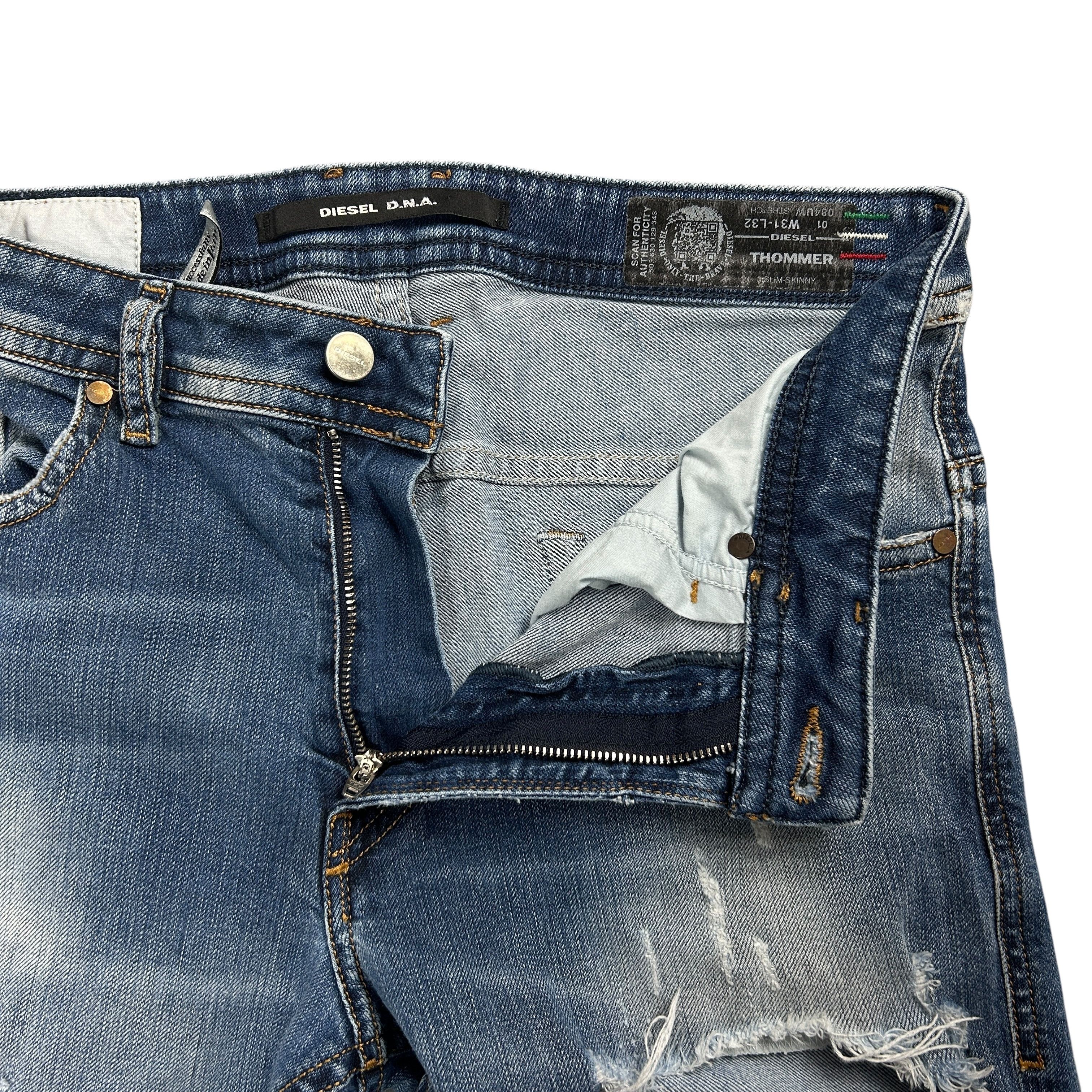 Diesel Diesel DNA Thommer Slim Skinny Stretch Blue Denim W31L32 Size US 31 - 5 Thumbnail