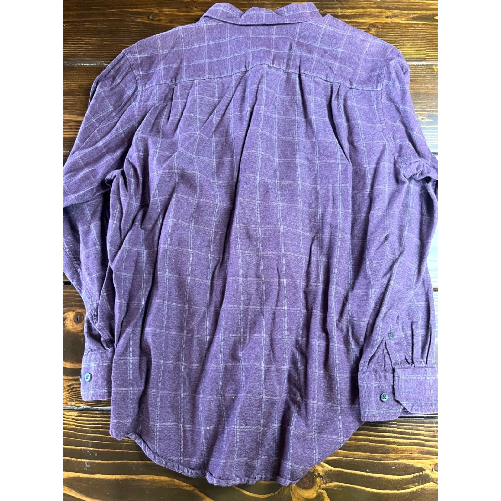 Geoffrey Beene Geoffrey Beene Shirt Men's XL 17-17.5 Purple Plaid Button Up Size US XL / EU 56 / 4 - 2 Thumbnail