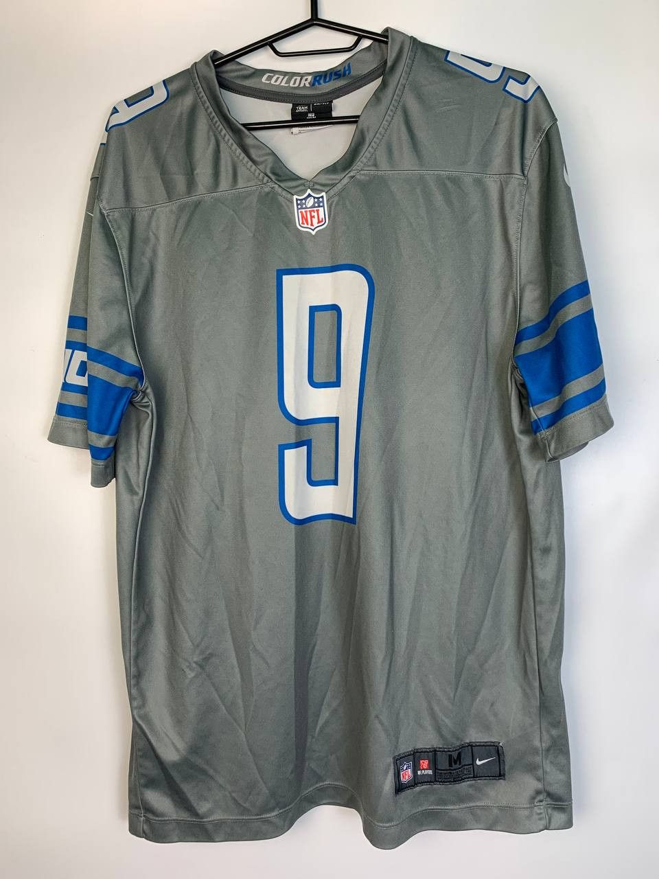 Nike Matthew Stafford Detroit Lions Gray 2024 Color Rush Legend Jersey men L