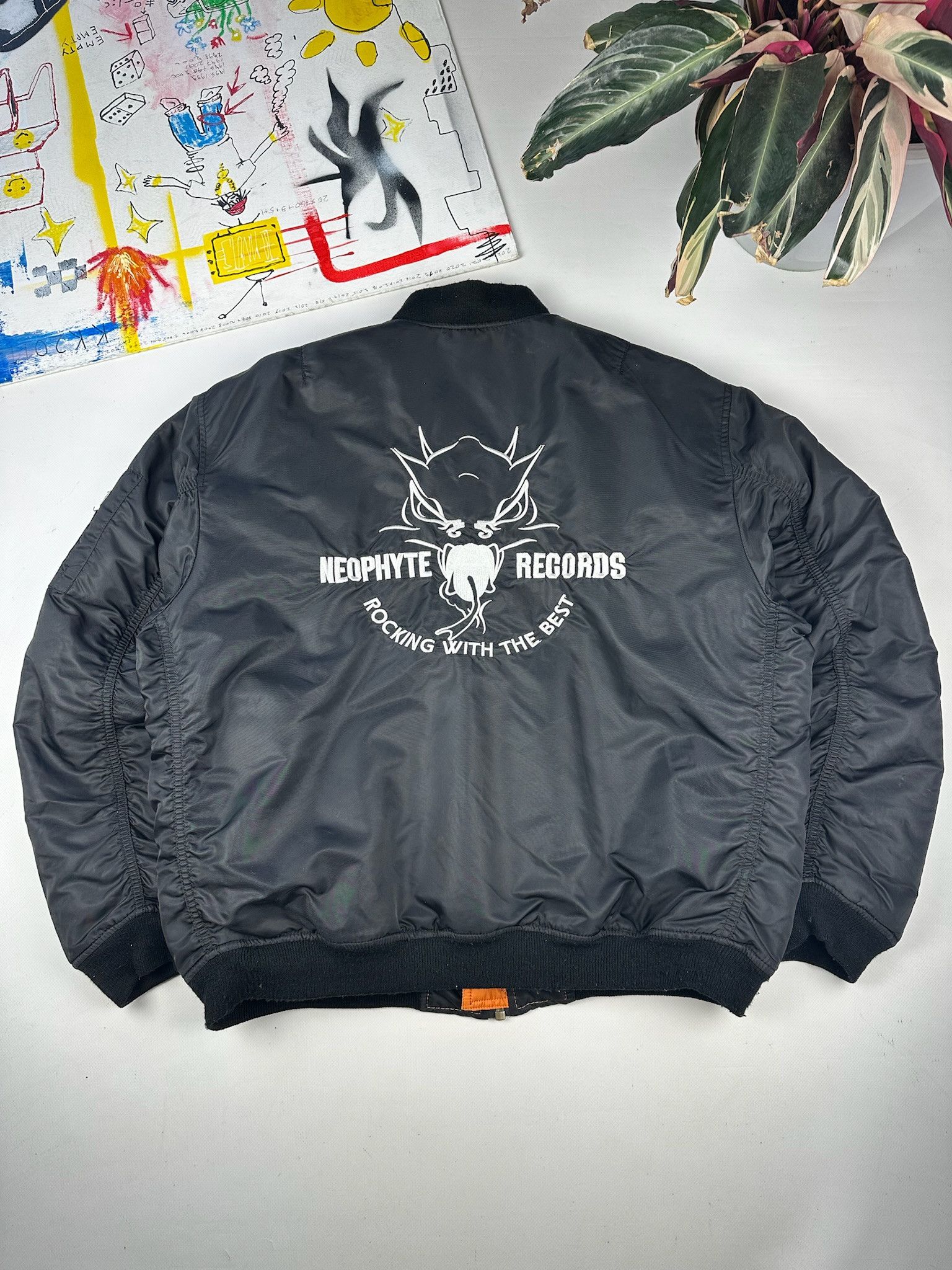 Thunderdome Rare 00s DJ Neophyte Bomber Jacket Gabber Hardcore L Black Size US S / EU 44-46 / 1 - 1 Thumbnail