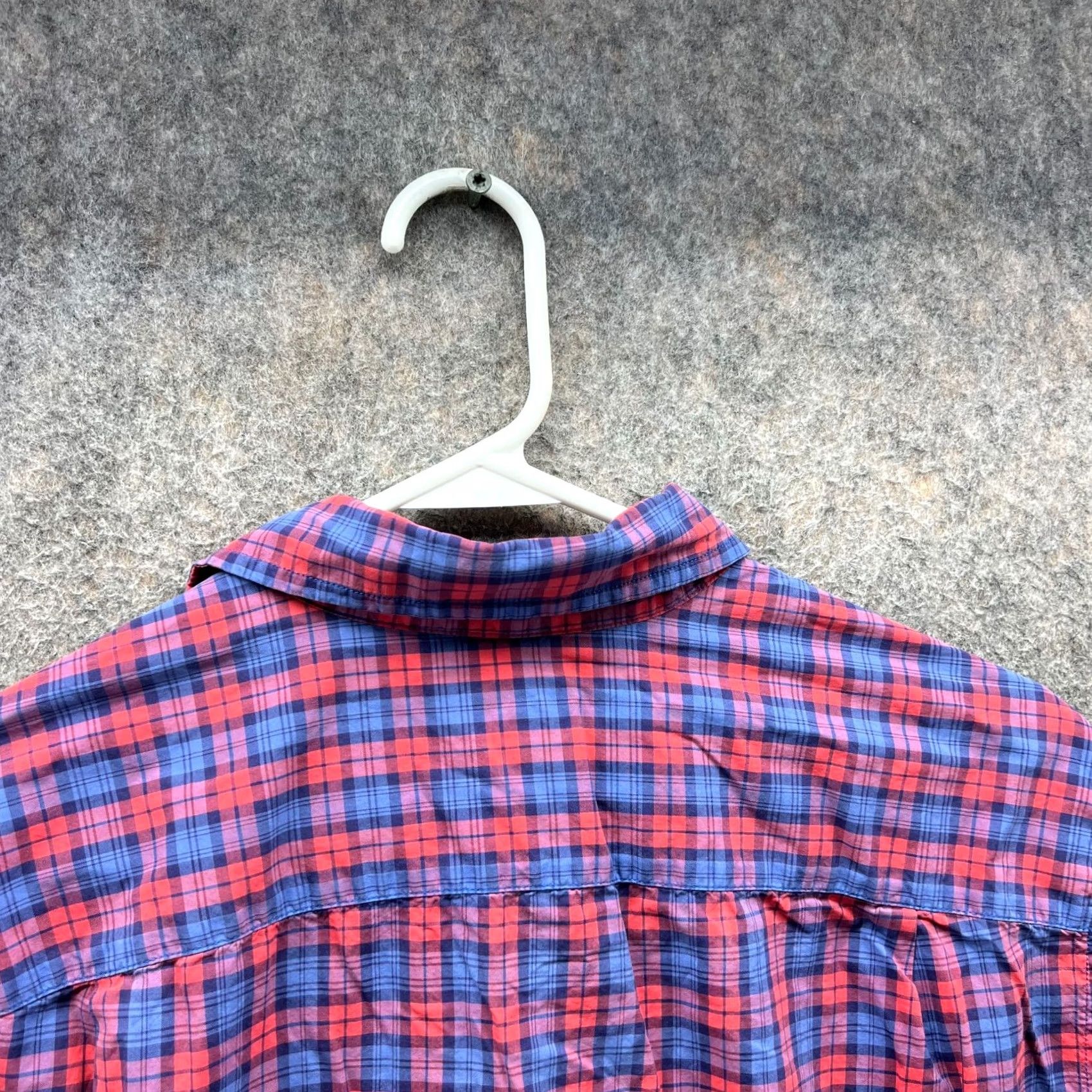 J.Crew VINTAGE J.CREW Shirt Men Medium Check Red Blue Plaid Button Down Plaid Preppy Vintage Size US M / EU 48-50 / 2 - 3 Thumbnail