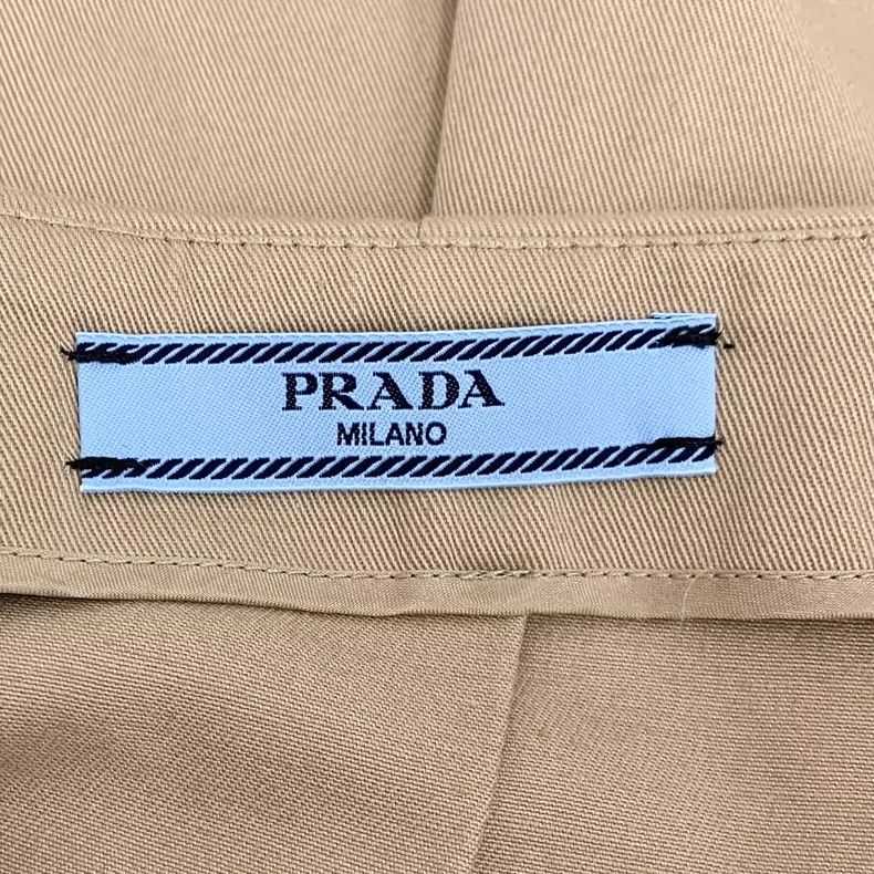 Prada Prada Brown triangle pleated skirt short skirt Size 25" / US 0 / IT 36 - 6 Thumbnail