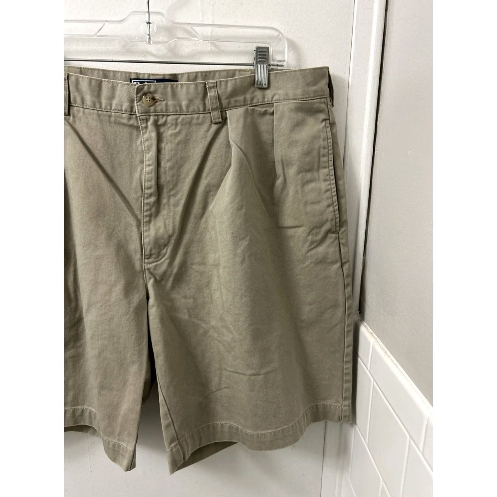 Polo Ralph Lauren VTG Polo Ralph Lauren Tyler Shorts Mens Sz 40 Tan Khaki Pleated Cotton Chino 9" Size US L / EU 52-54 / 3 - 3 Thumbnail