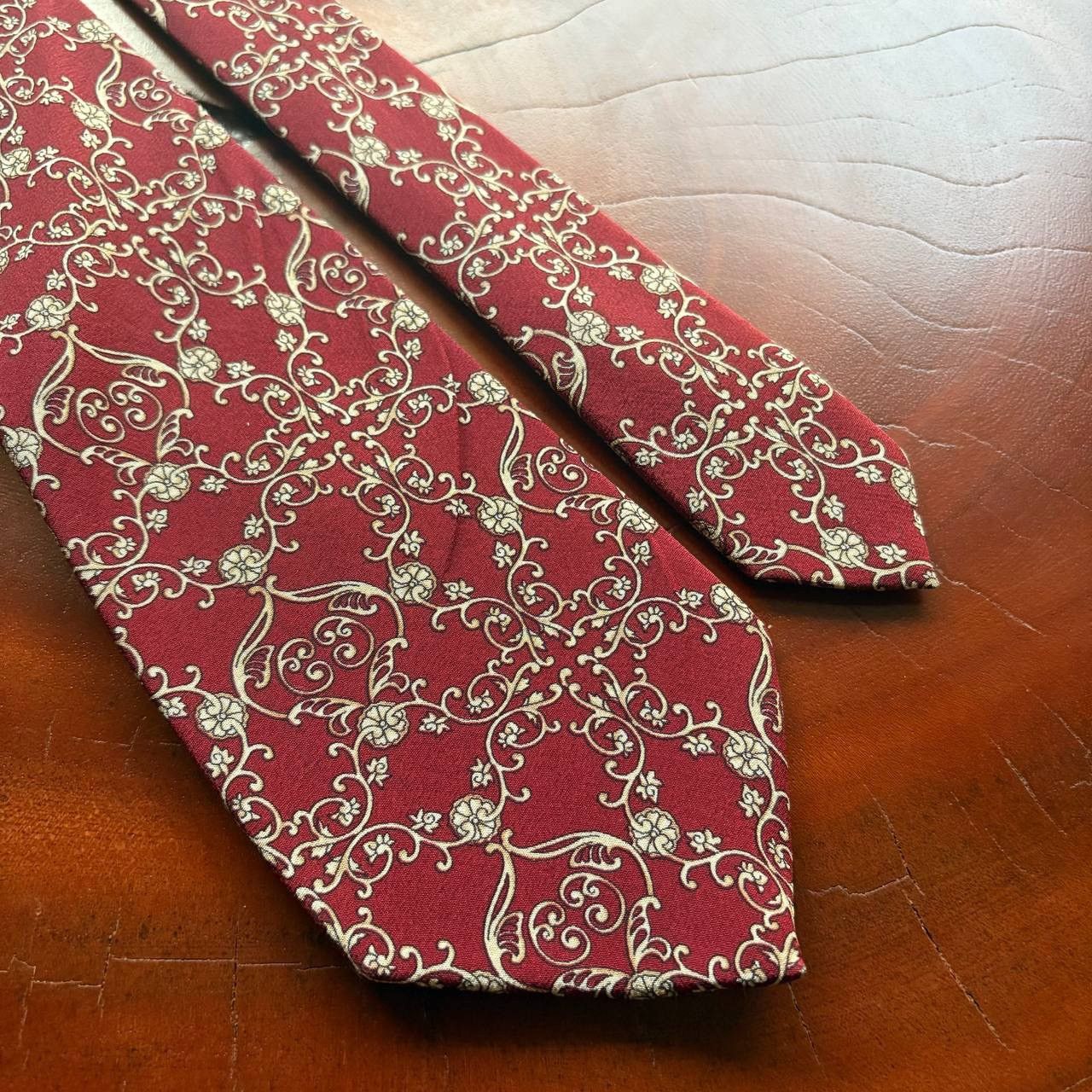 Christian Dior Monsieur Vintage Christian Dior Monsieur Silk Floral Pattern Neck Tie Size ONE SIZE - 3 Thumbnail