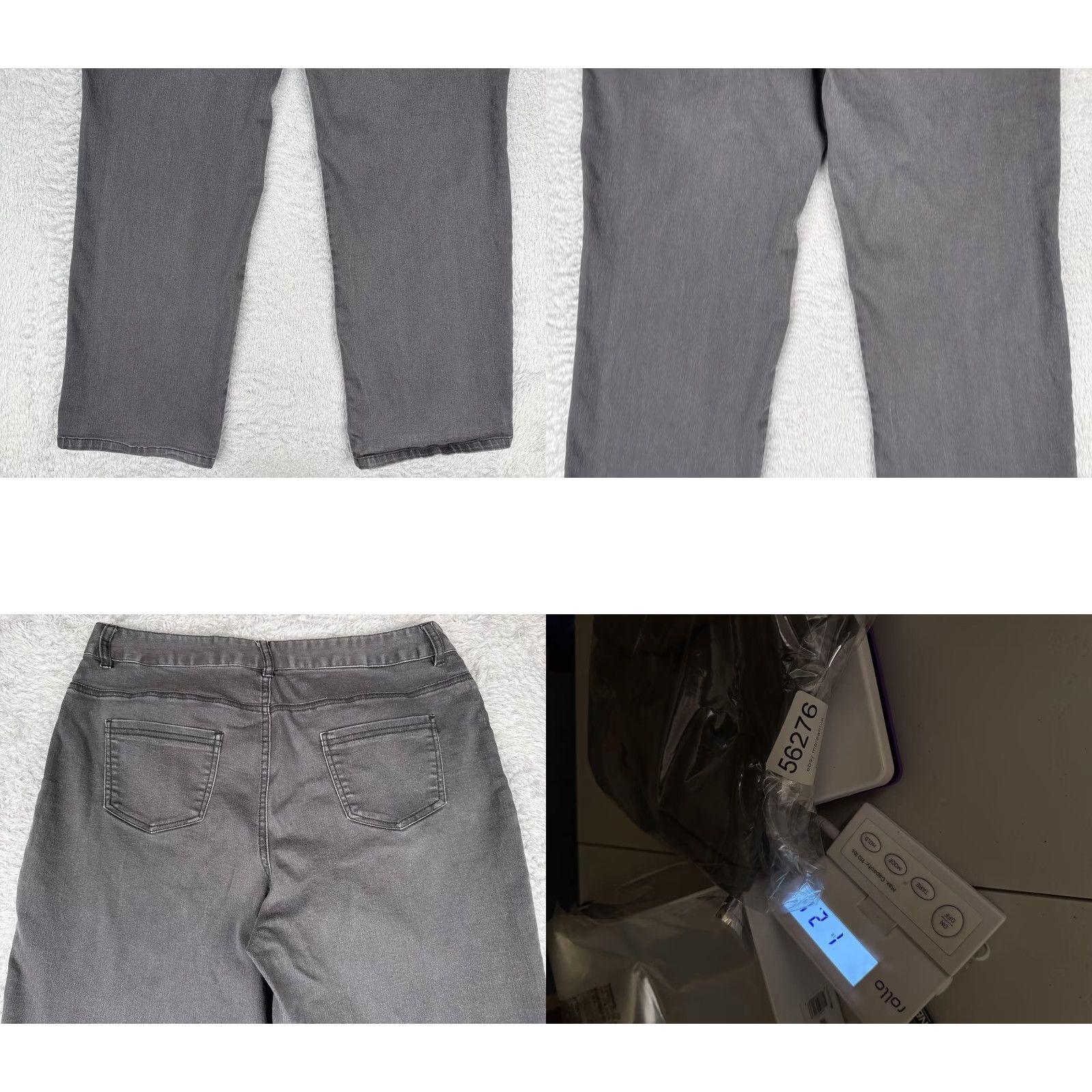 Vintage Women with Control Jeans Womens 16 Charcoal High Rise 34x31 Straight 5-Pocket Denim Cotton Blend Polyester Spandex VH 90s Vintage Womens Size 38" / US 16 / IT 52 - 10 Thumbnail