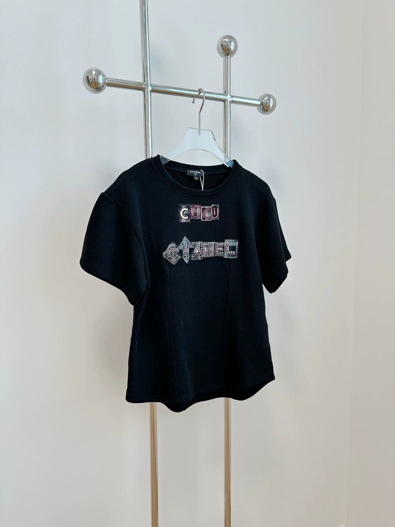 Chanel Chanel 21B Crystal Letter Short Sleeve Size XXS / US 00 / IT 34 - 2 Thumbnail