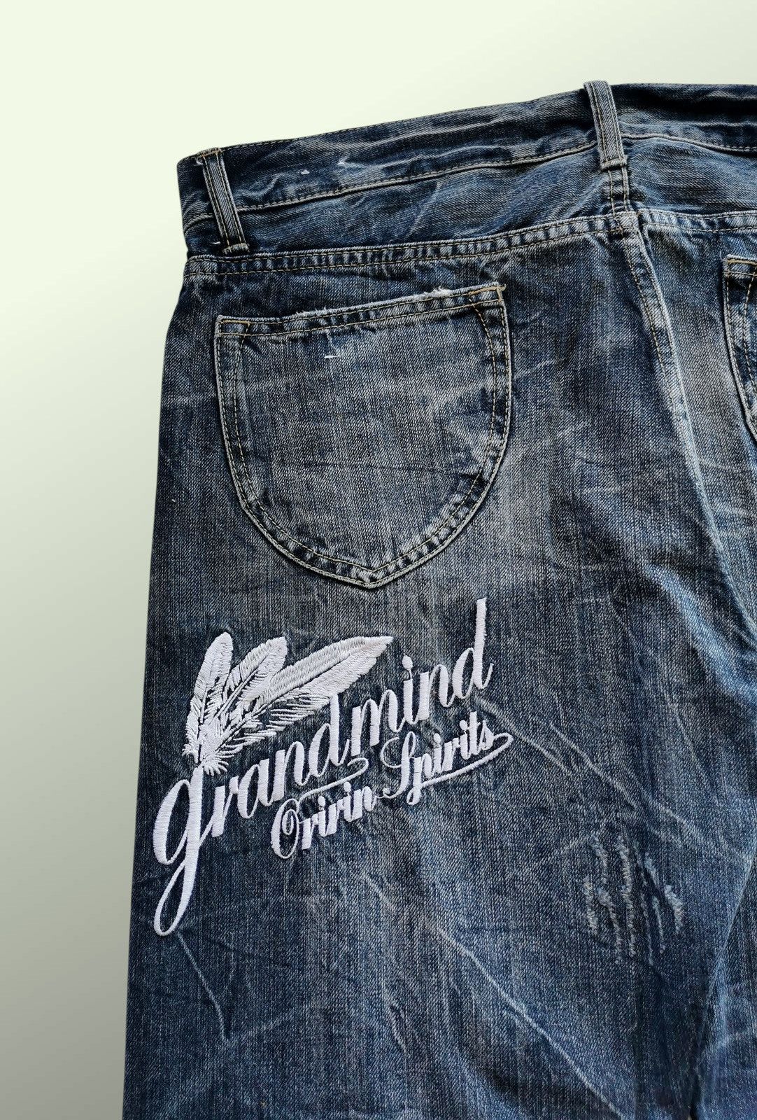 Japanese Brand Oririns Spirits Flare Denim Jeans Size US 33 - 5 Thumbnail
