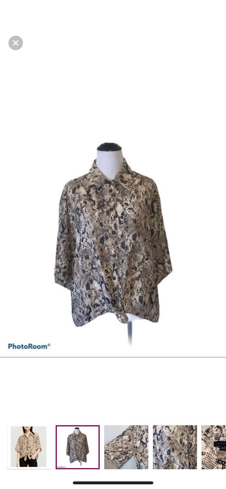 Sanctuary Sanctuary medium snake print button down blouse Size M / US 6-8 / IT 42-44 - 1 Thumbnail