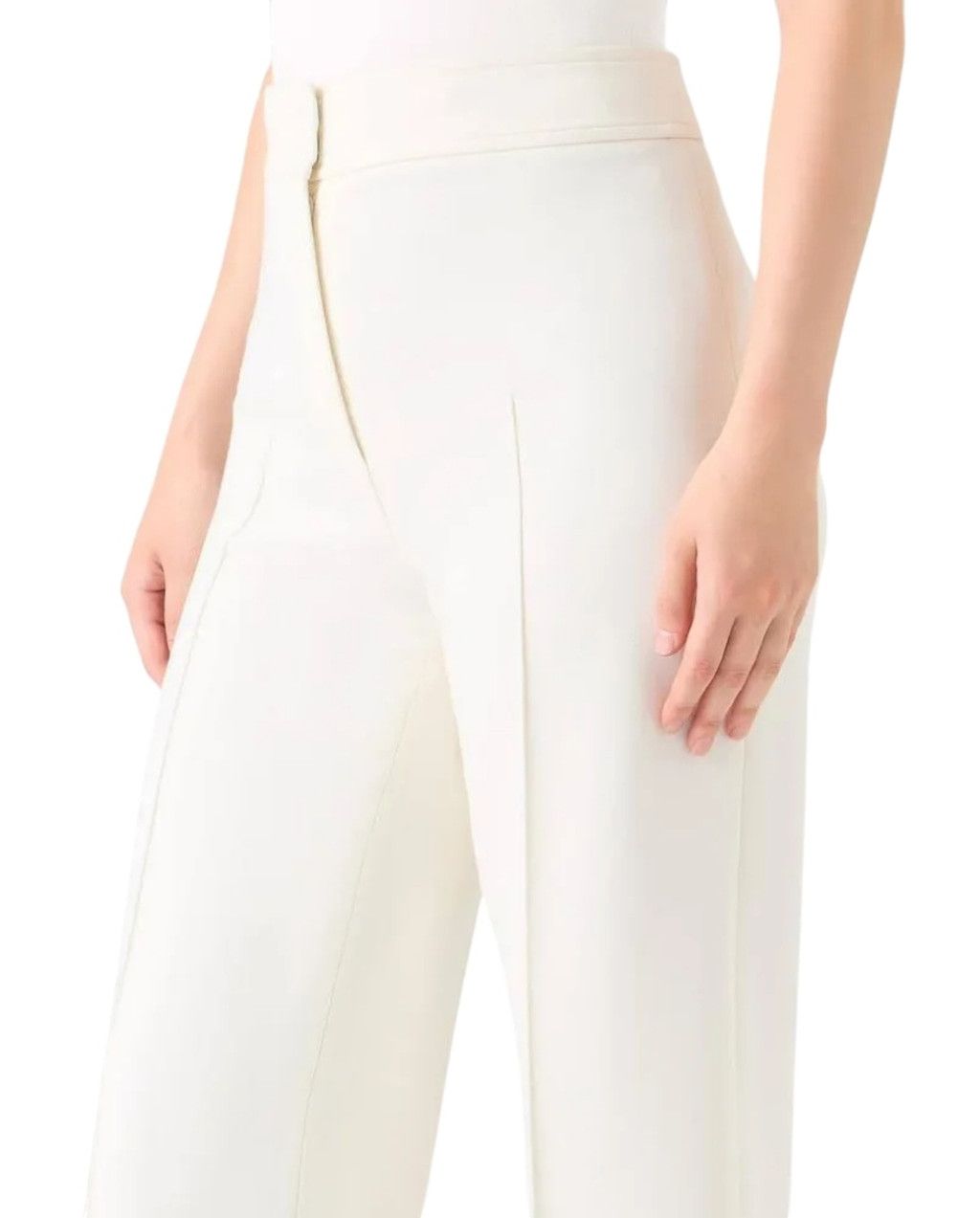 Akris Akris Punto NWT Chieko Cream Kick Flare Crop Trousers Size Size 32" / US 10 / IT 46 - 4 Thumbnail
