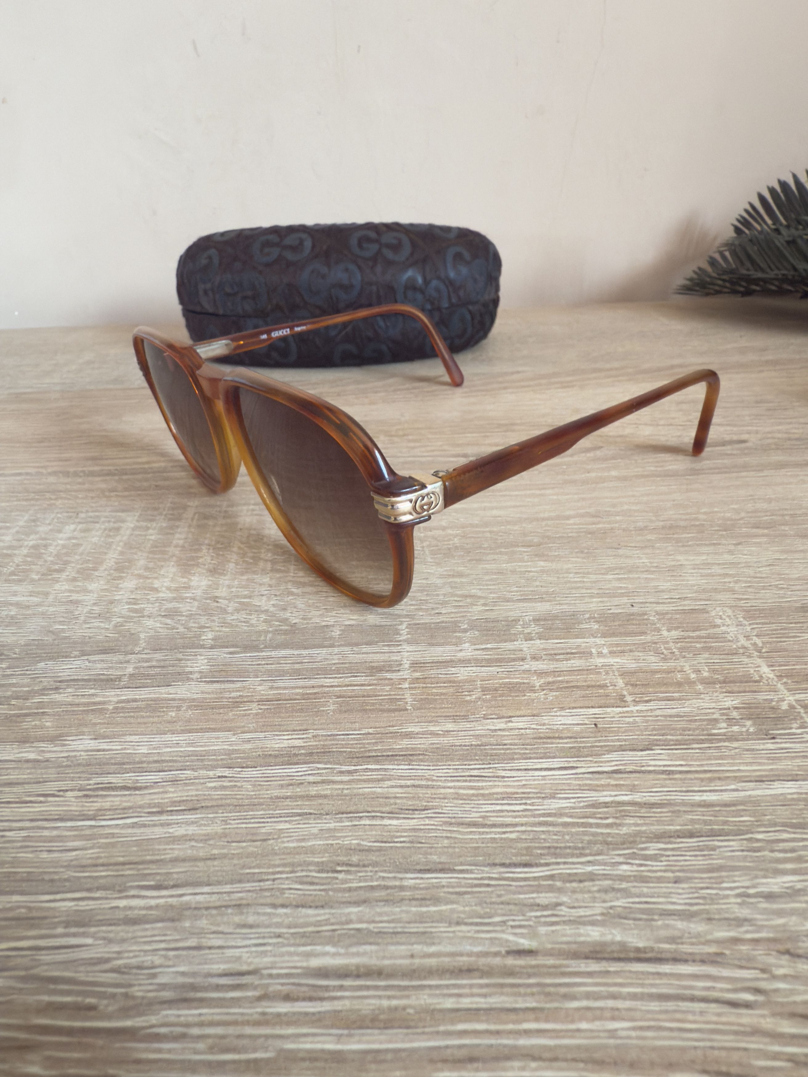 Gucci 🔥 Vintage 80´s gucci sunglasses rare unisex Size ONE SIZE - 2 Thumbnail