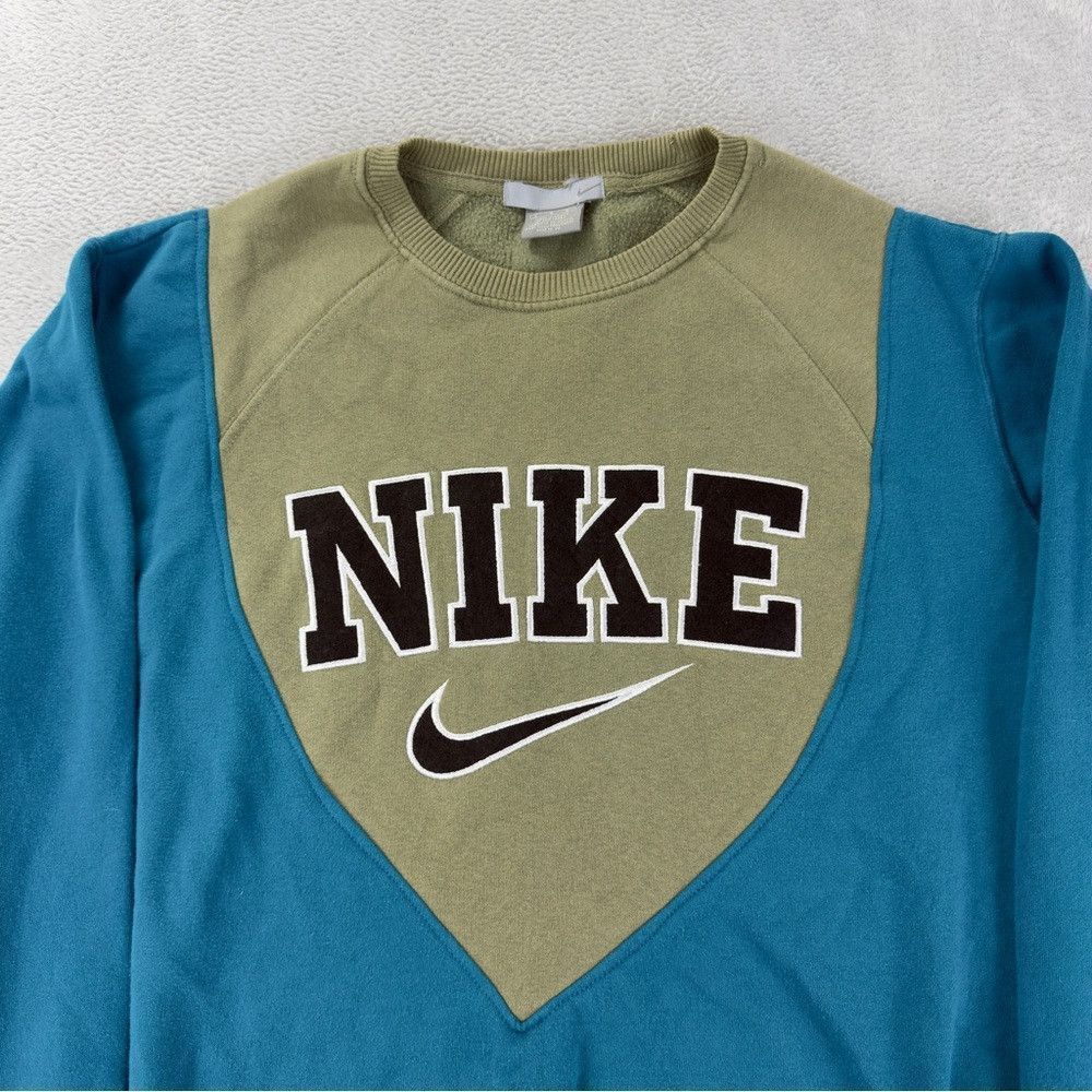 Nike Nike Rework Men's Size Large Blue/Grey Fleece Lined Crewnec Size US L / EU 52-54 / 3 - 3 Thumbnail