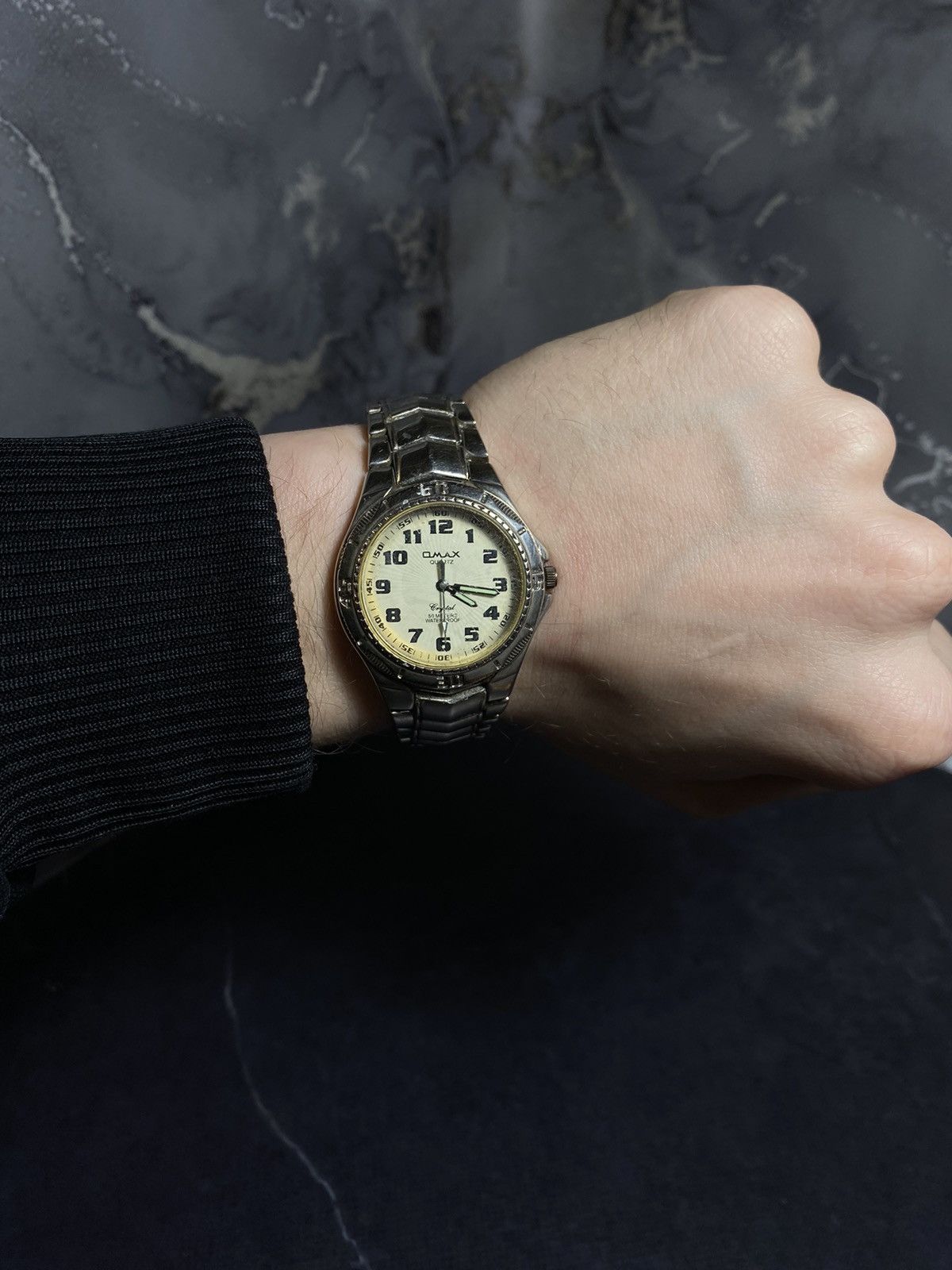 Vintage Omax Quartz Watch Luminous Hands Vintage Japanese Brand 🇯🇵 Size ONE SIZE - 1 Thumbnail