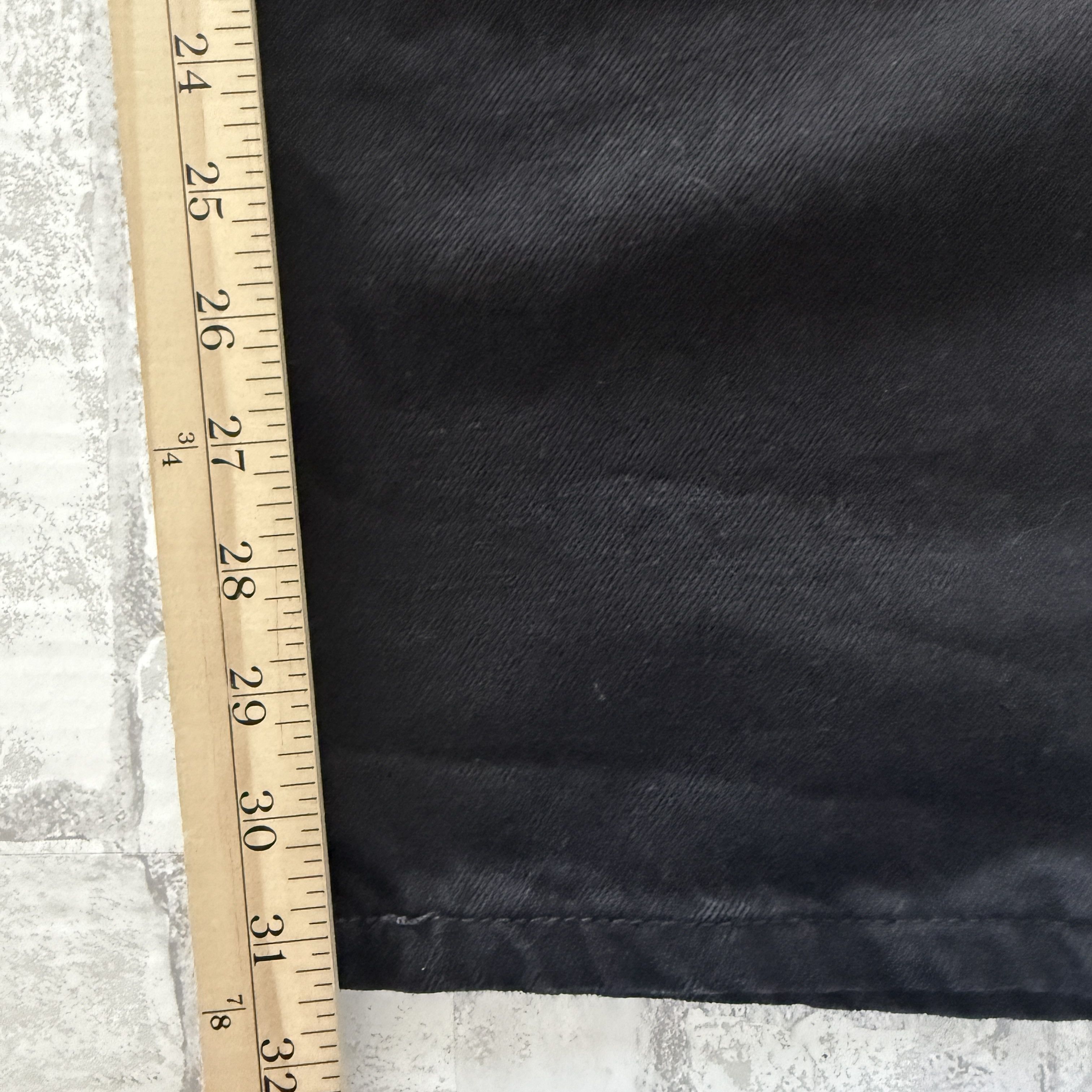 Zara Zara Black High-Waist Belted Denim Pants Cotton Classic Fit Size 28" / US 6 / IT 42 - 7 Thumbnail