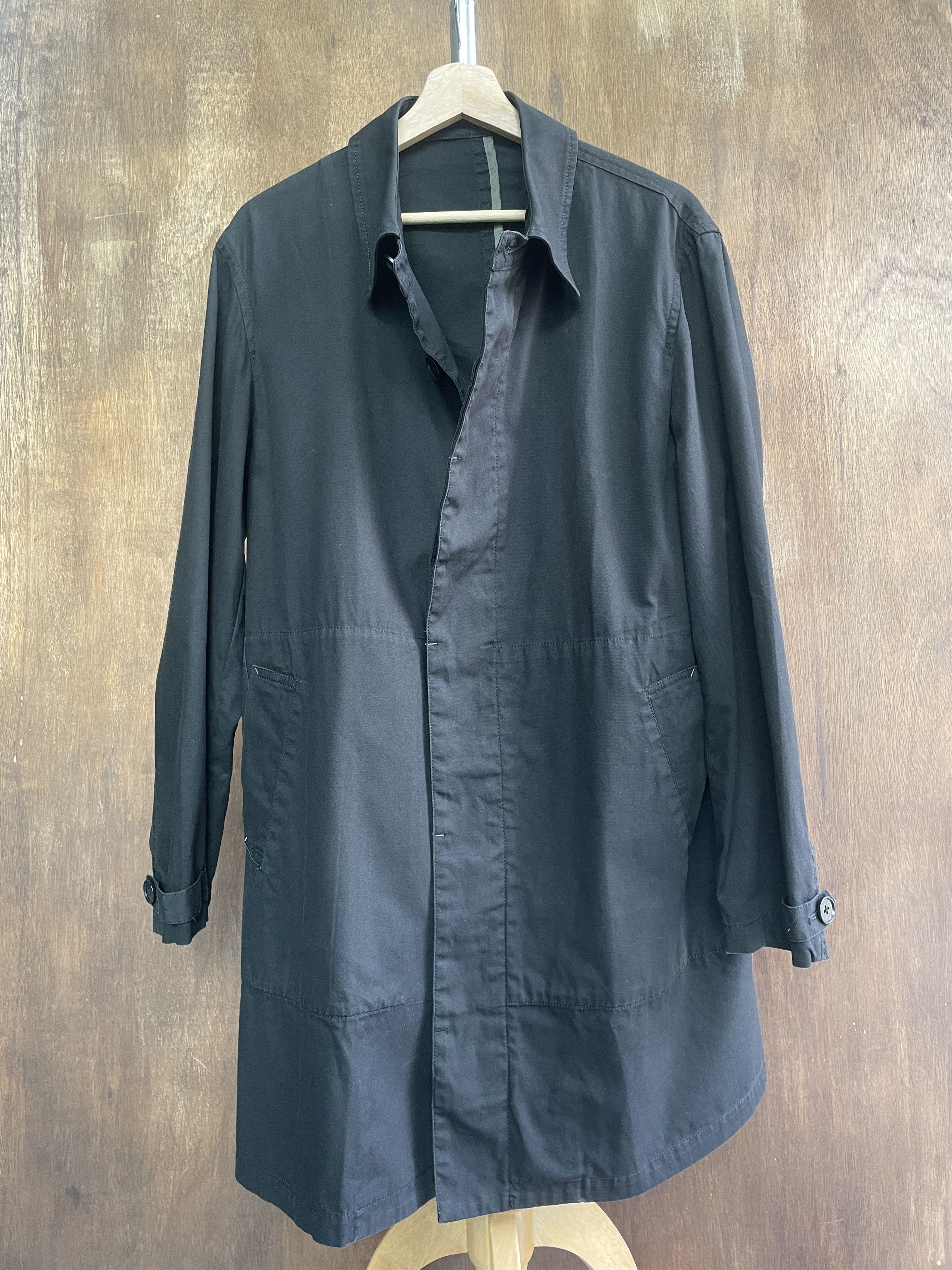 Yohji Yamamoto Yohji Design Studio Black Light Coat | Grailed