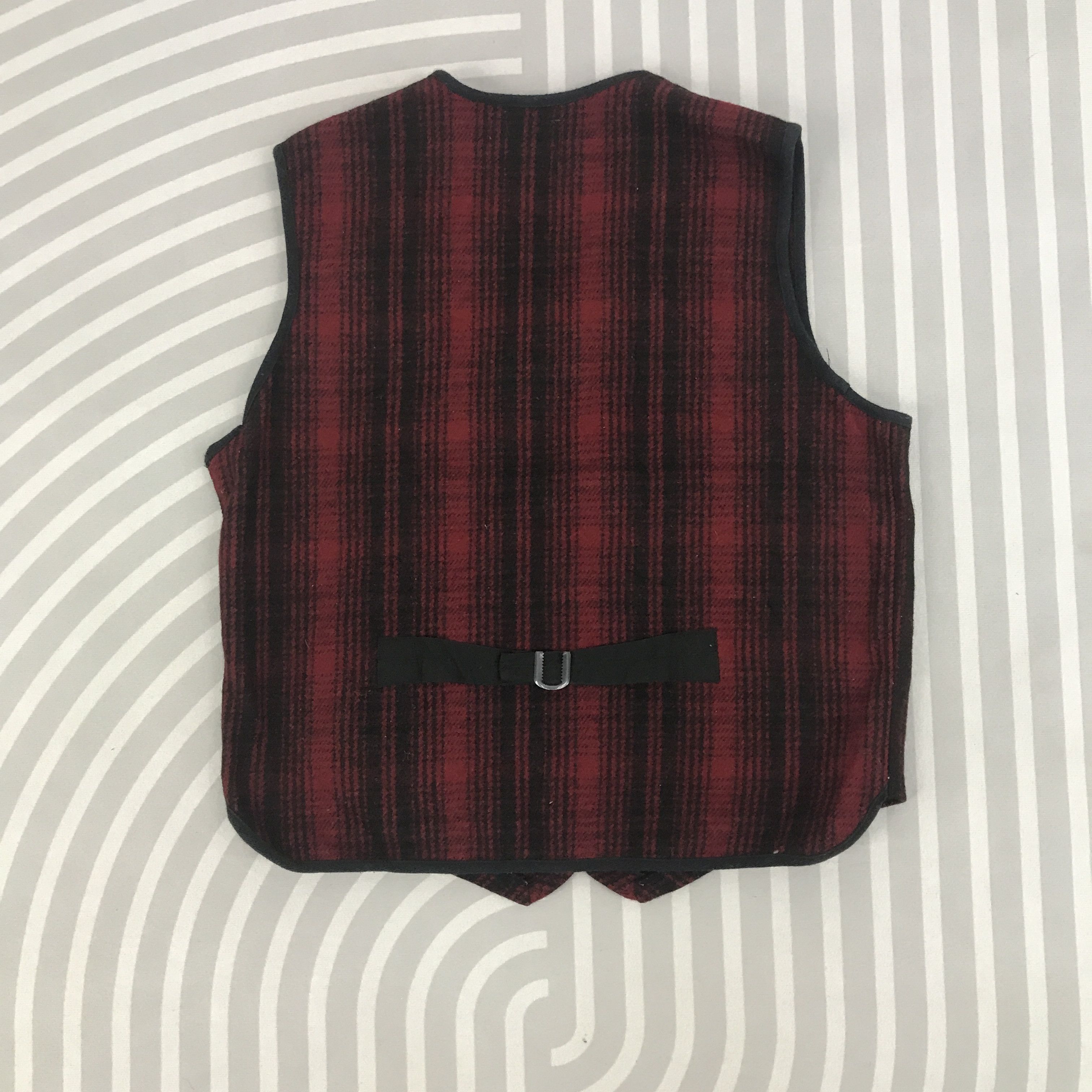 Japanese Brand × Vintage × Woolrich Woolen Mills Vintage Woolrich wool zipper Vest Size US L / EU 52-54 / 3 - 3 Thumbnail