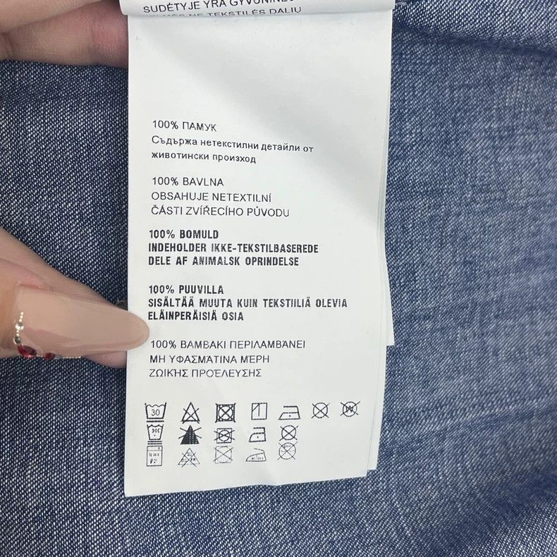 Prada Prada Size 39 Blue washed denim shirt 2502-Nextarrow Size US XXS / EU 40 - 6 Thumbnail