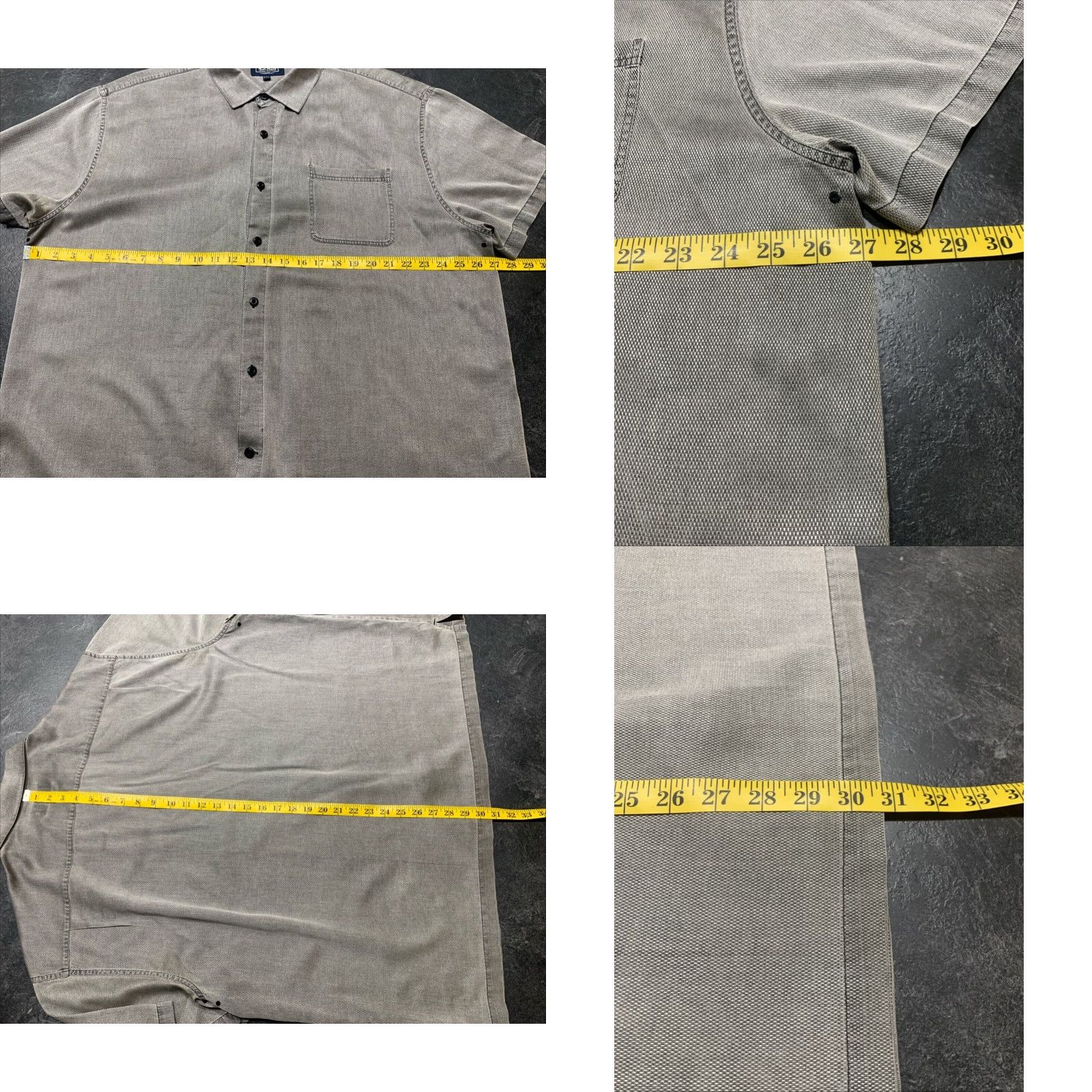 Nat Nast VINTAGE Nat Nast Men Short Sleeve Shirt 2XL Silver Gray Silk Blend Metal Sheen Size US XXL / EU 58 / 5 - 8 Thumbnail