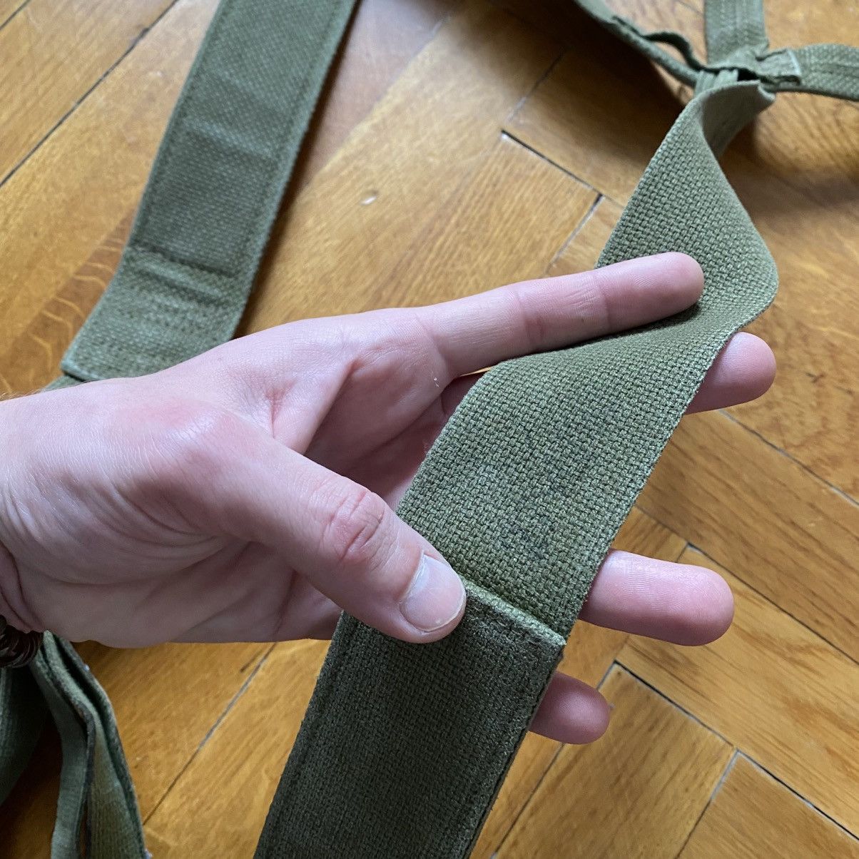 Seditionaries VINTAGE ARMY MILITARY KHAKI GREEN SUSPENDERS FOR PANTS Size ONE SIZE - 6 Thumbnail