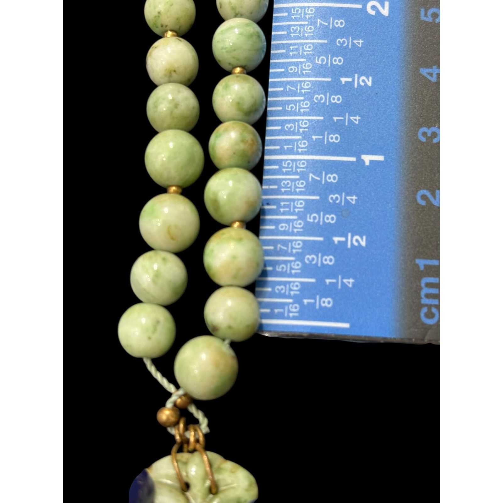 Other Vintage Chinese Nephrite Jade Pendant Necklace Cloisonne Size ONE SIZE - 8 Thumbnail