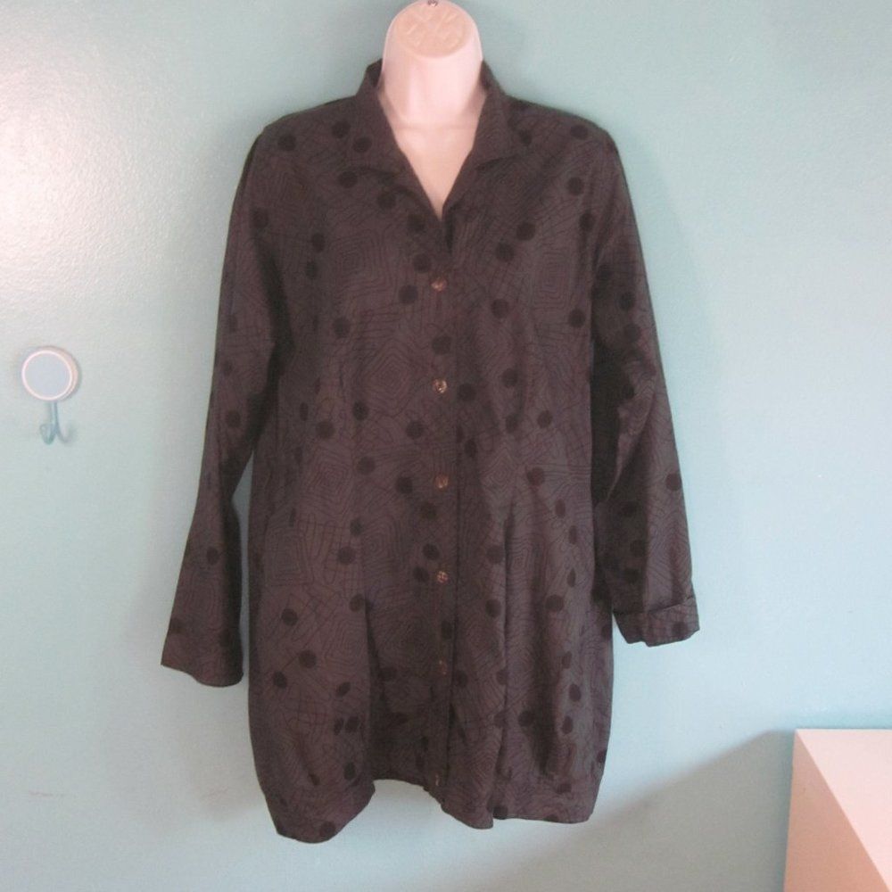 Eileen Fisher Adverb Cotton Tunic Dress M Oversized Size M / US 6-8 / IT 42-44 - 7 Thumbnail
