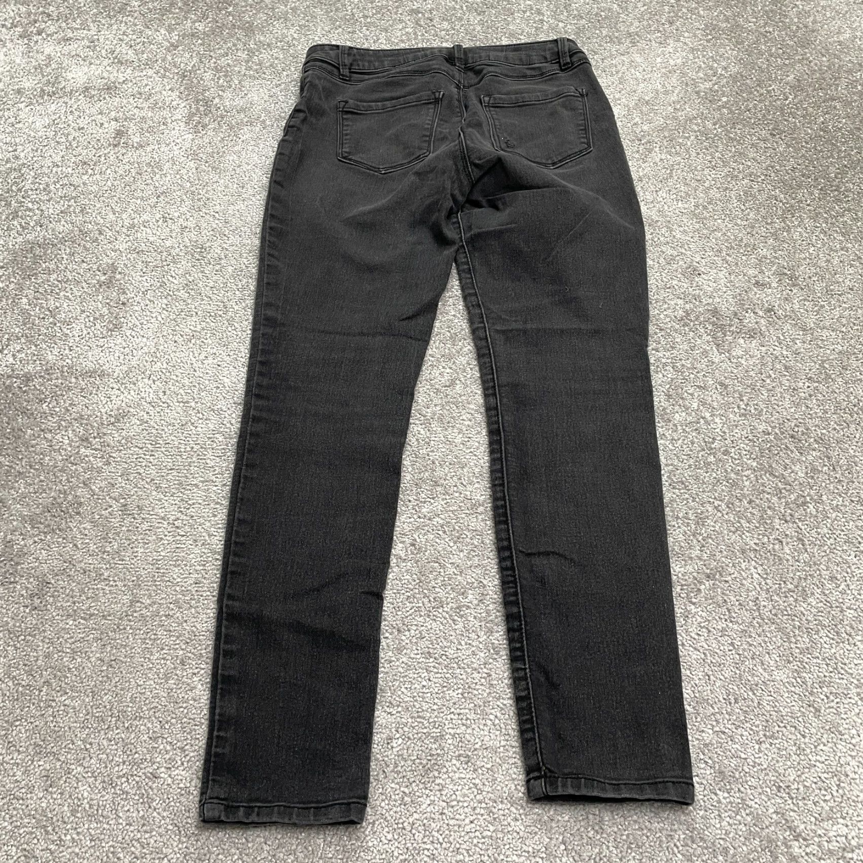 Denime D. Jeans Jeans Skinny Denim Black 6 Womens Mid Rise 27.5 Inseam 28x27.5 Pocket 5-Pocket Design Stretch Denim Size 28" / US 6 / IT 42 - 2 Thumbnail