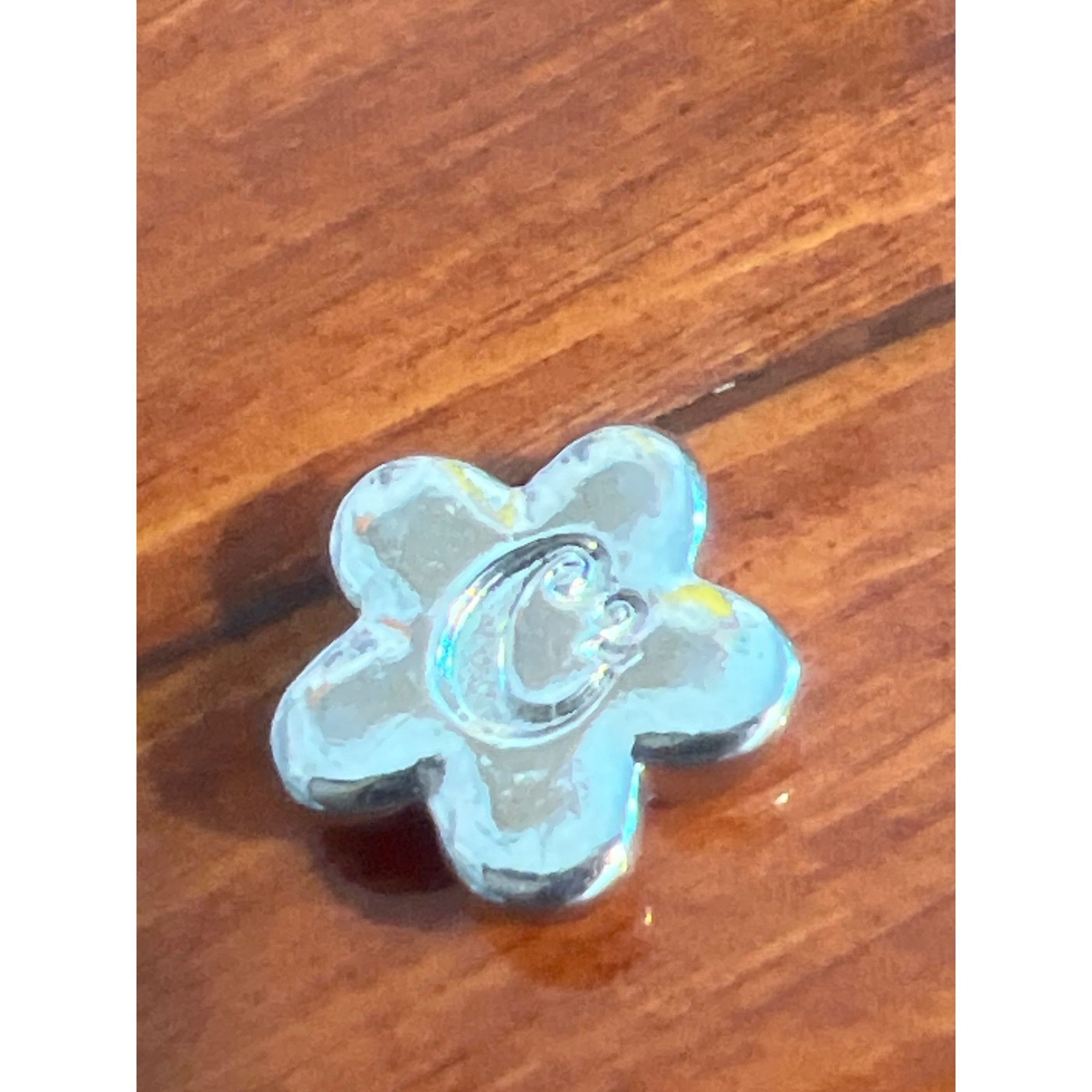 Other Origami Owl Charm Silver Tone Flower Pink Enamel Floral Lock Size ONE SIZE - 2 Thumbnail