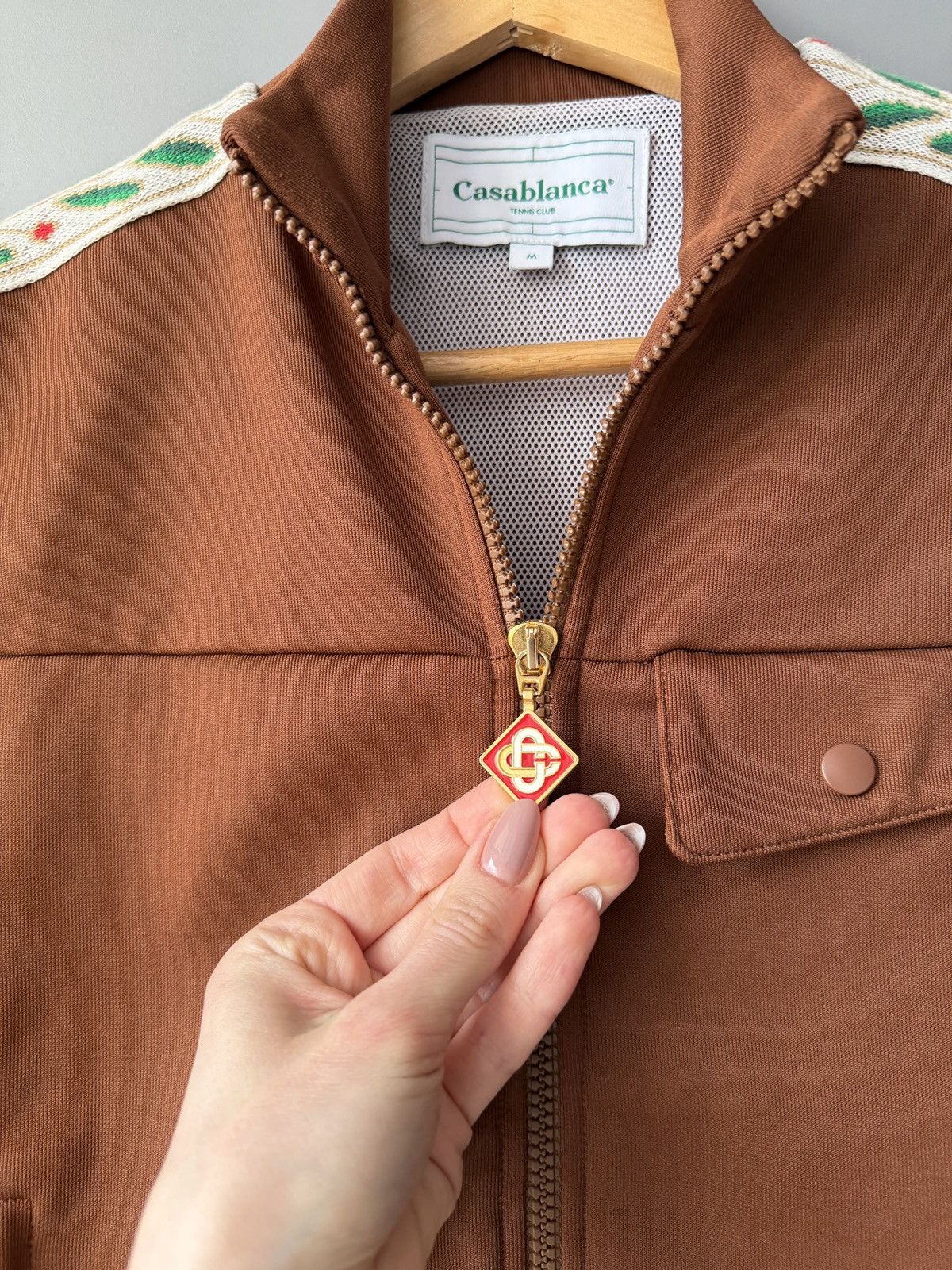 Casablanca Casablanca Laurel Brown Track Suit in Tricot-Knit Size 25" / US 0 / IT 36 - 6 Thumbnail