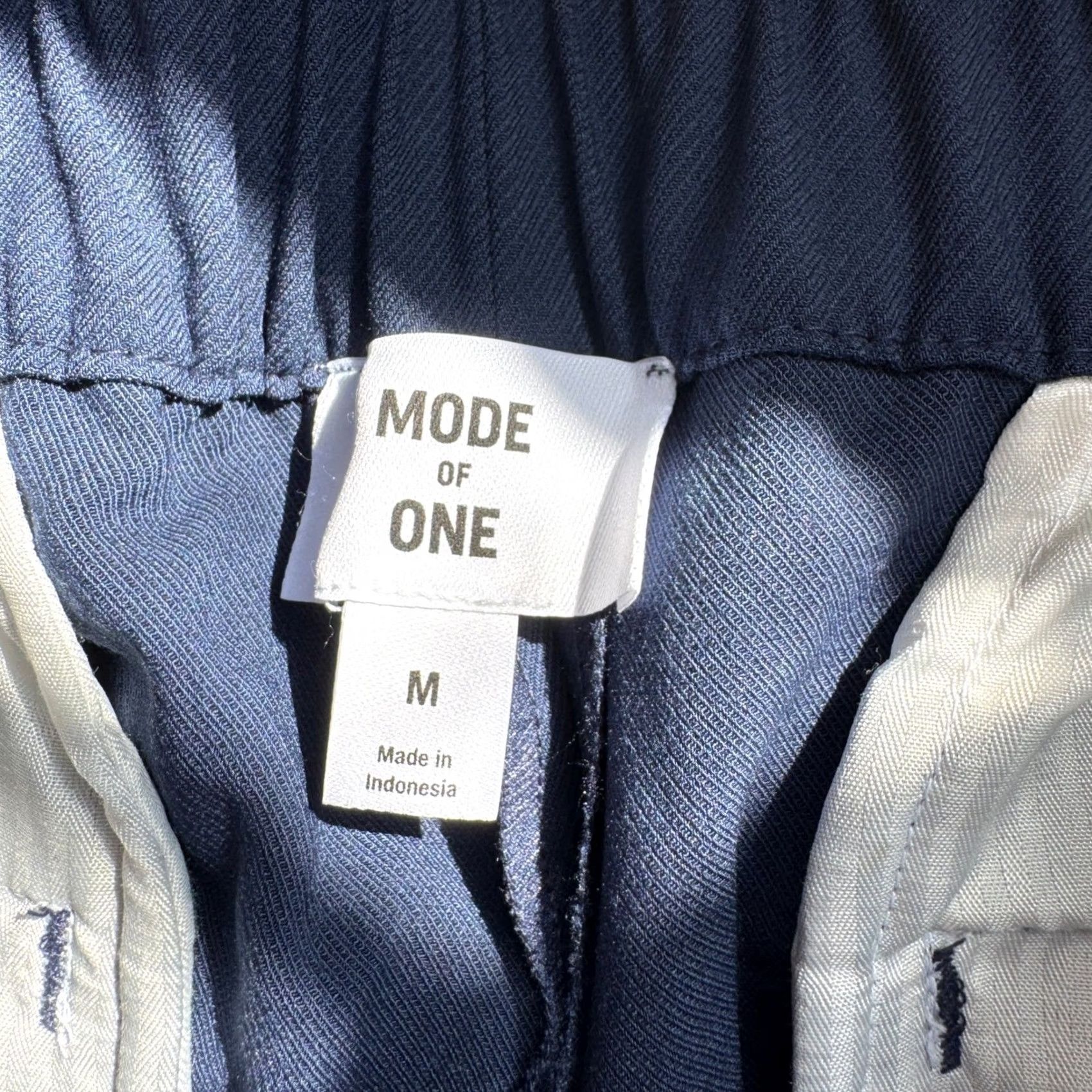 Nemen Mode of One Relaxed Fit Pleated Trousers Medium Navy Blue Caspian Waters Mens Size US 31 - 4 Thumbnail