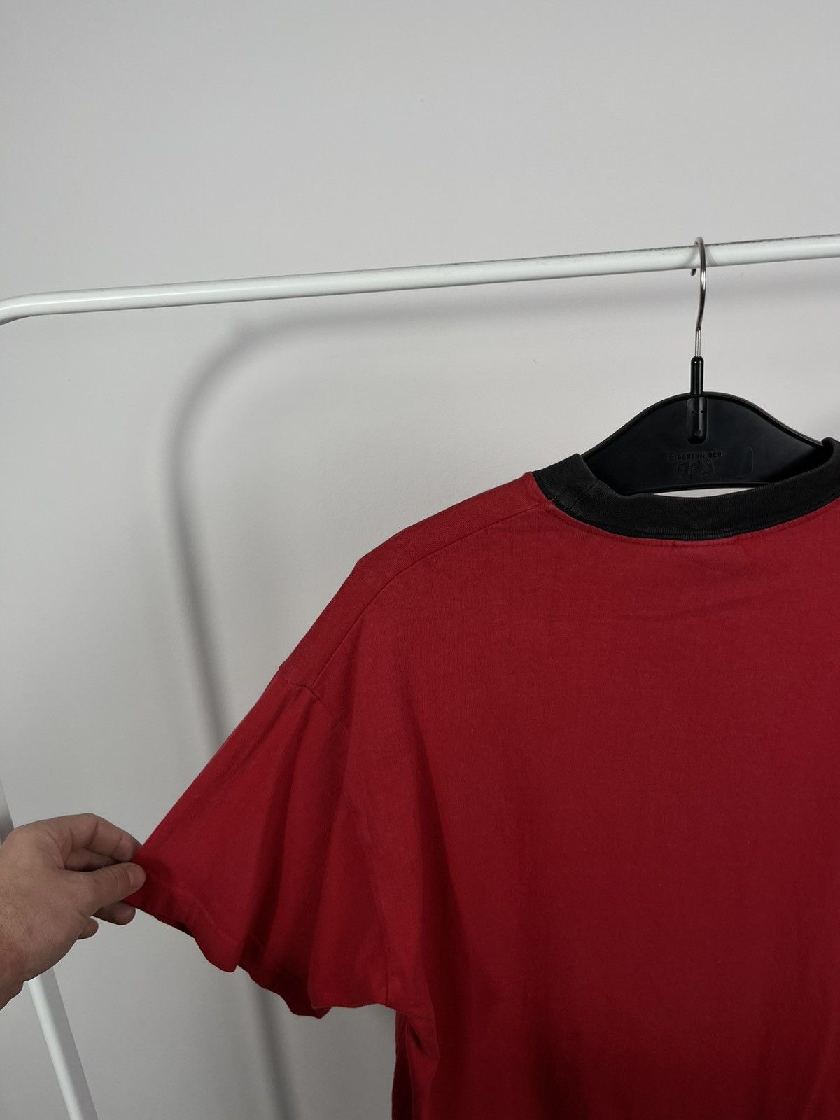 Ducati Ducati V2 Red T-Shirt Black Collar Moto Tee 100% Cotton Size US L / EU 52-54 / 3 - 12 Thumbnail