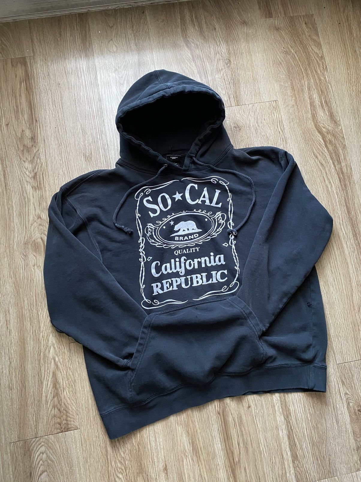No Fear Y2K NO FEAR SO CAL THRASHED SKATER HOODIE Size US L / EU 52-54 / 3 - 2 Thumbnail