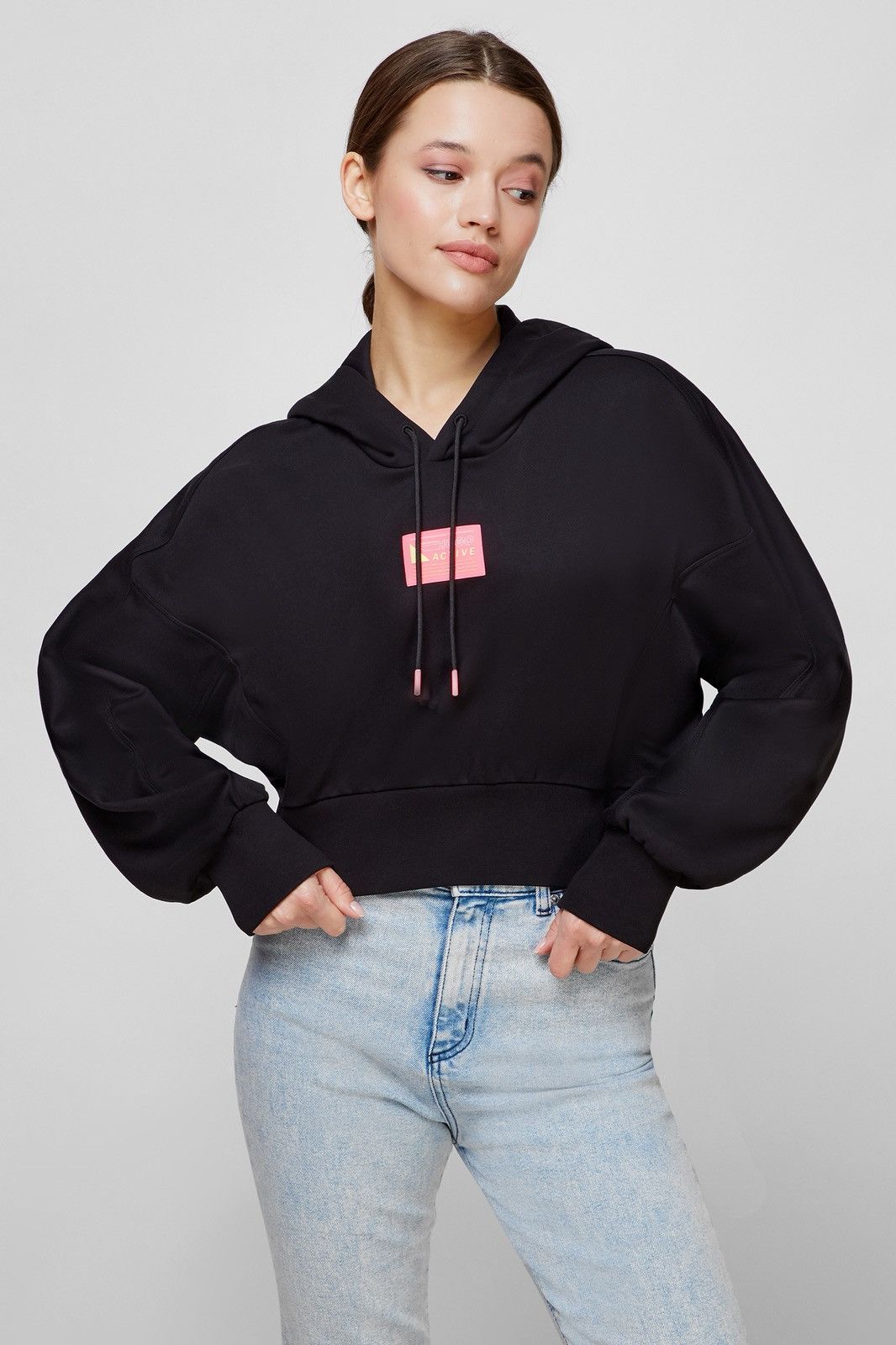 Hugo Boss Hugo boss black hoodie woman sweatshirt with logo Size XS / US 0-2 / IT 36-38 - 1 Thumbnail