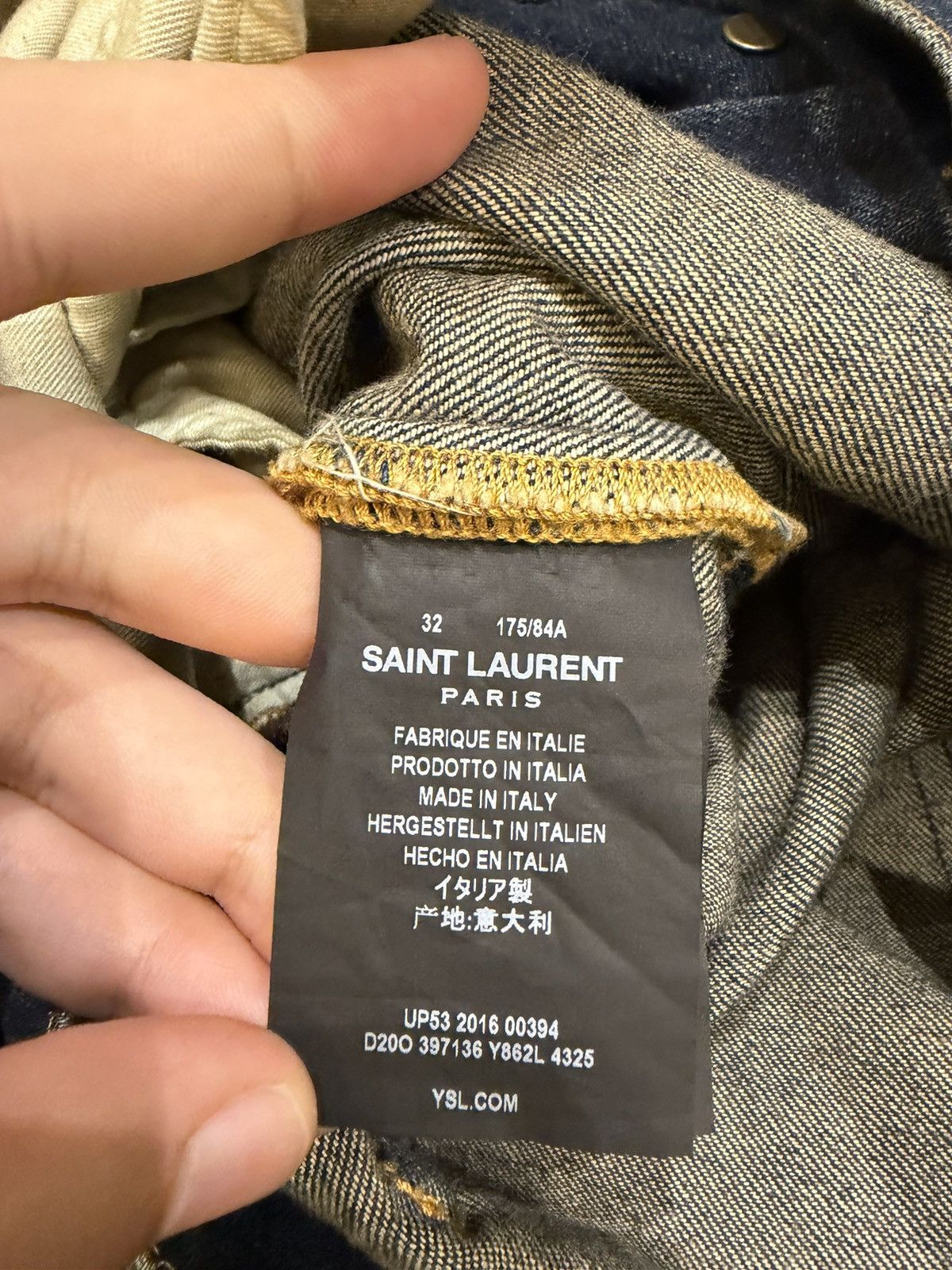 Saint Laurent Paris Saint Laurent Slim Fit Denim Jeans Size US 34 / EU 50 - 4 Thumbnail
