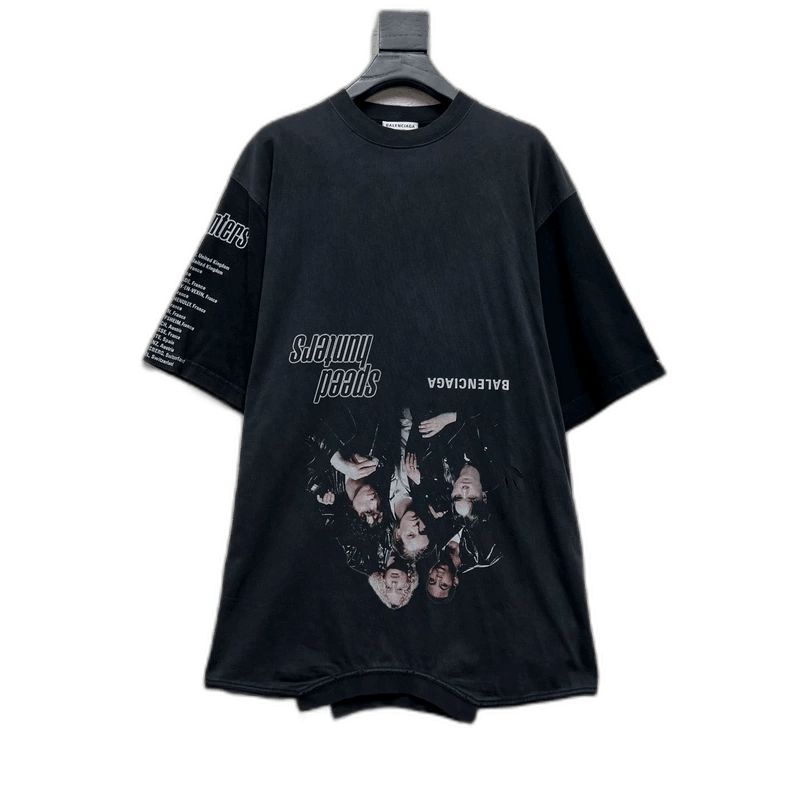 Balenciaga Balenciaga Inverted Band Print Short Sleeve Size US M / EU 48-50 / 2 - 1 Thumbnail