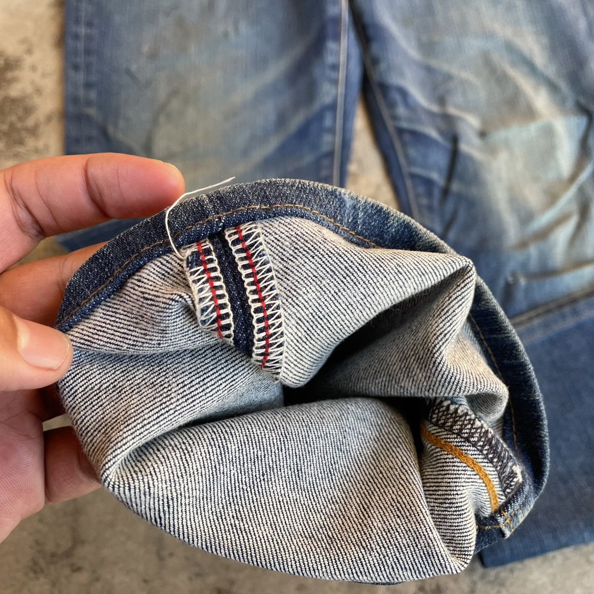 Japanese Brand 🔥🇯🇵Vintage Good Day Japan Made Stoned Washed Denim Jeans Size US 32 / EU 48 - 10 Thumbnail
