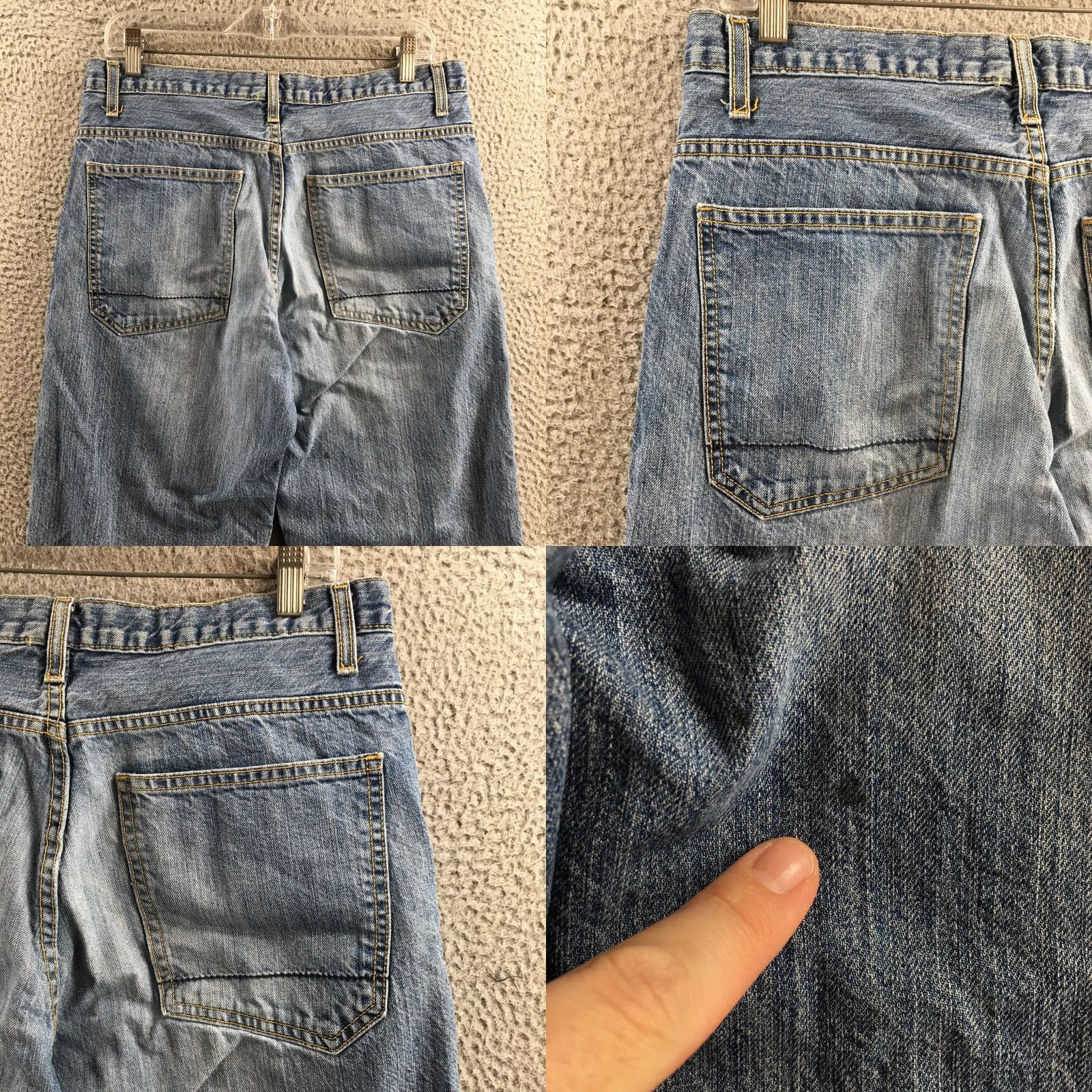 Nautica Nautica Cropped Jeans Mens 32x30 Blue Denim Cotton Mid Rise Zip Fly 5 Pockets Size US 32 / EU 48 - 9 Thumbnail