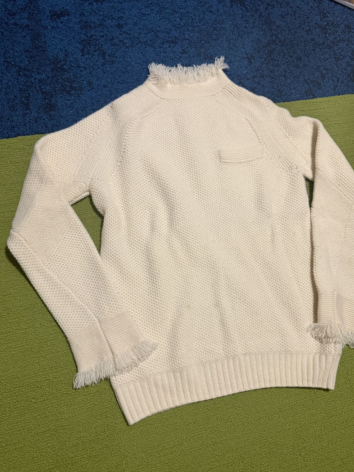 Sacai Creme Sacai Knitwear sweater Size US M / EU 48-50 / 2 - 2 Thumbnail