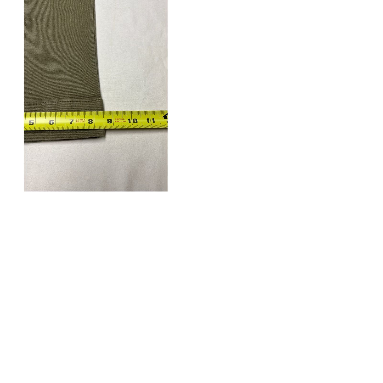 Faherty Faherty Women Olive Green Twill Stretch Patch Pocket Pants WBS2330-MYO 25x30 Size 42" / US 20 - 9 Thumbnail