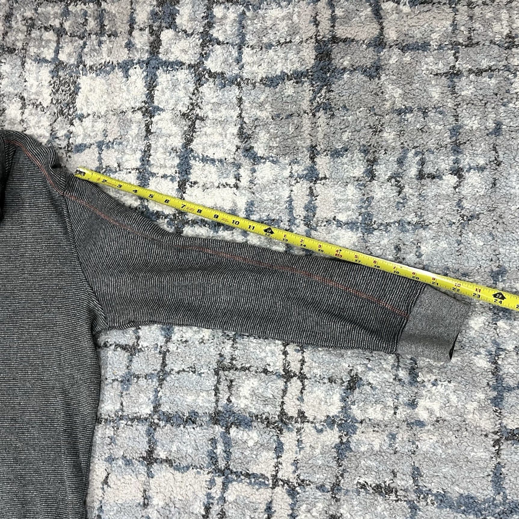Robert Graham Robert Graham Sweater Mens Large Gray Striped Cotton Quarter Zip Pullover Golf Size US L / EU 52-54 / 3 - 7 Thumbnail
