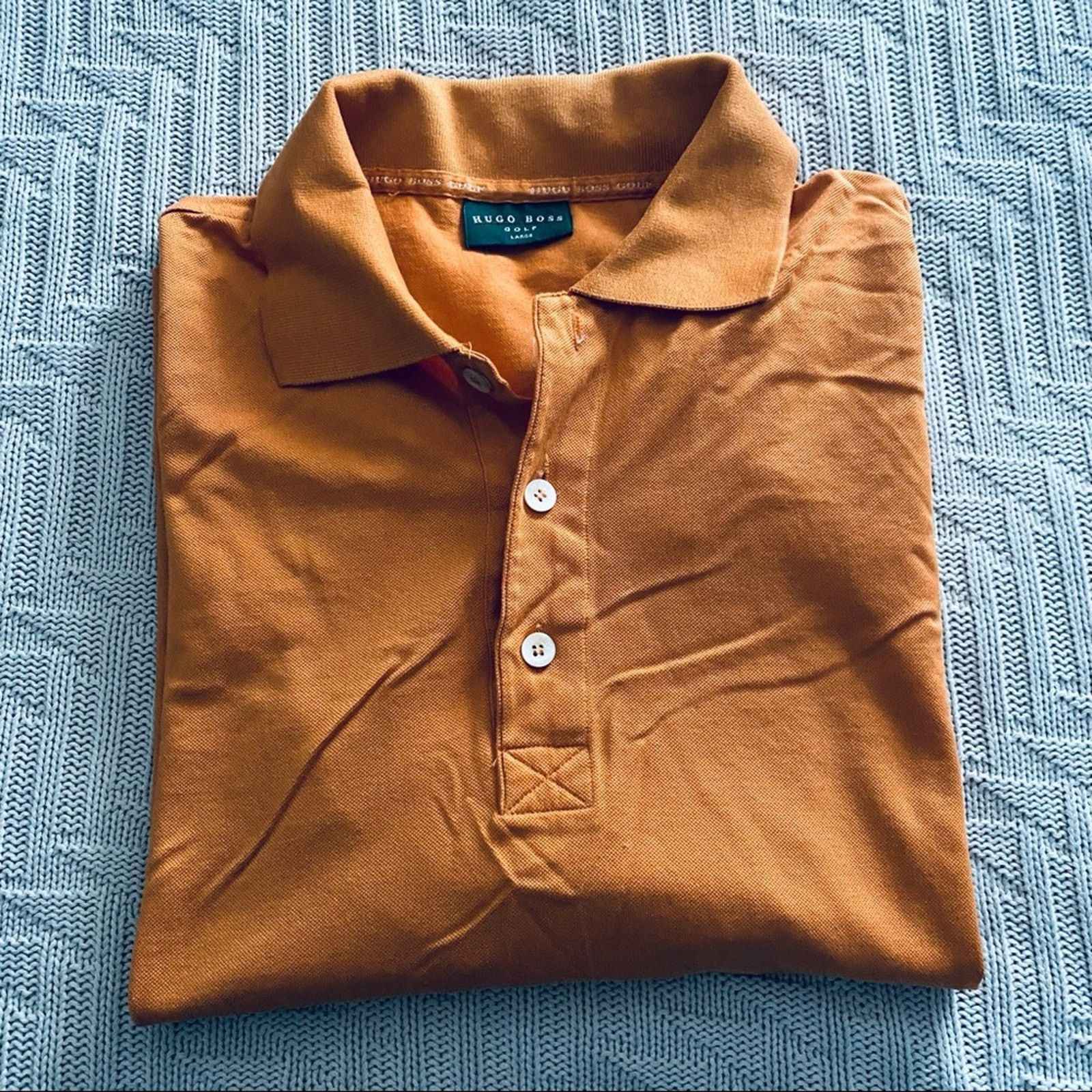 Hugo Boss Hugo Boss orange golf polo Size US L / EU 52-54 / 3 - 1 Thumbnail