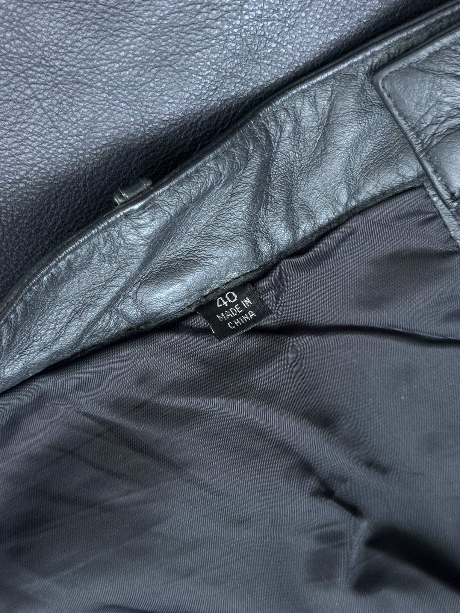 Other Vintage Real Leather Black Pants Size US 40 / EU 56 - 8 Thumbnail