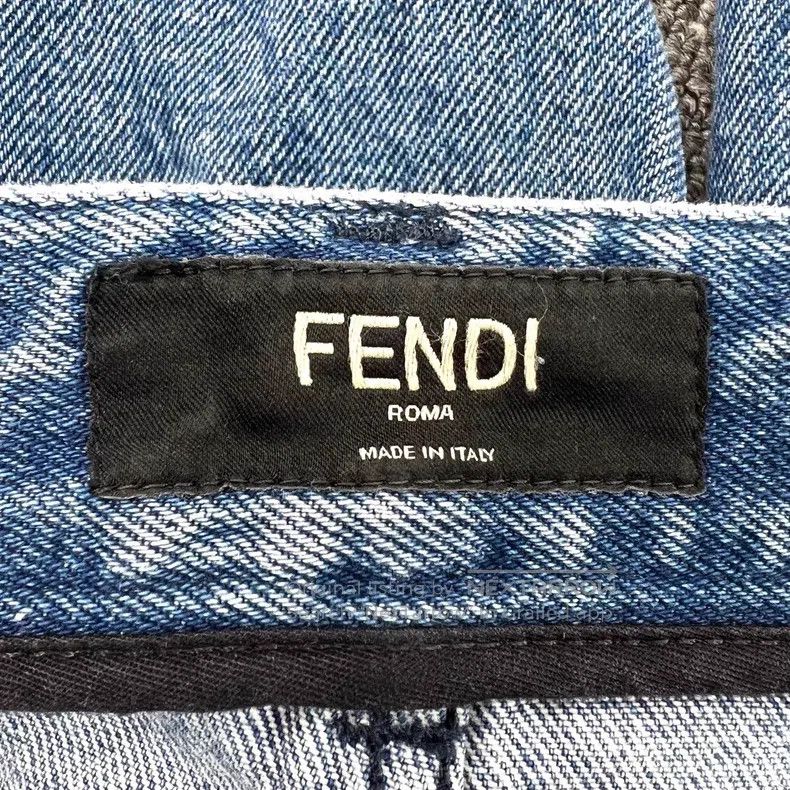 Fendi Fendi Light Blue Wash Loose Straight Denim Pants Size US 32 / EU 48 - 6 Thumbnail
