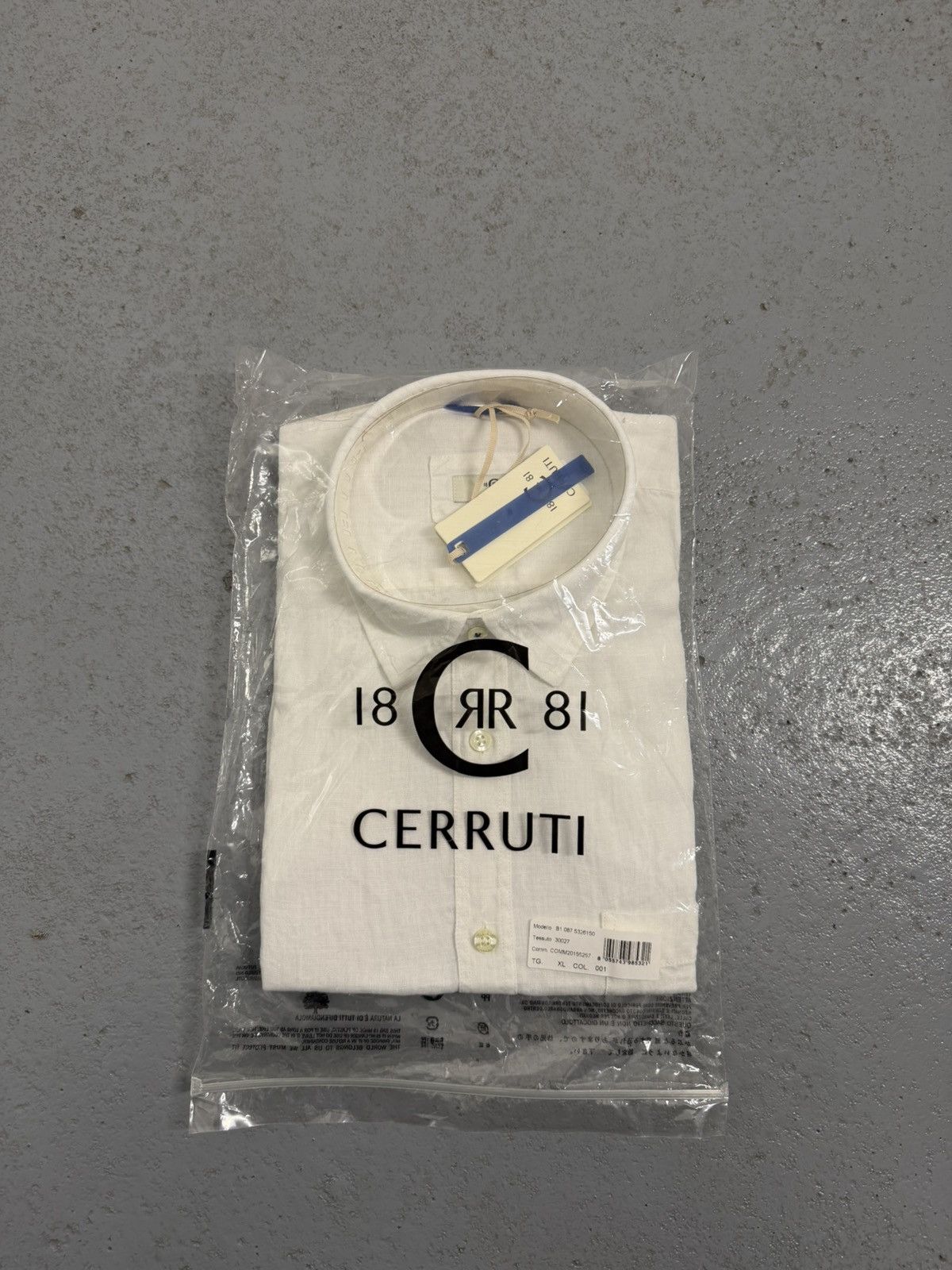 Cerruti 1881 Cerruti 1881 100% Linen Short Sleeve Shirt Size US XL / EU 56 / 4 - 1 Thumbnail