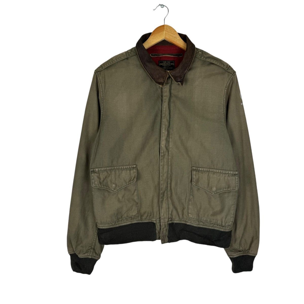 Avirex ⚡️AVIREX TYPE A2 BOMBER ZIPPER JACKET Size US M / EU 48-50 / 2 - 2 Thumbnail